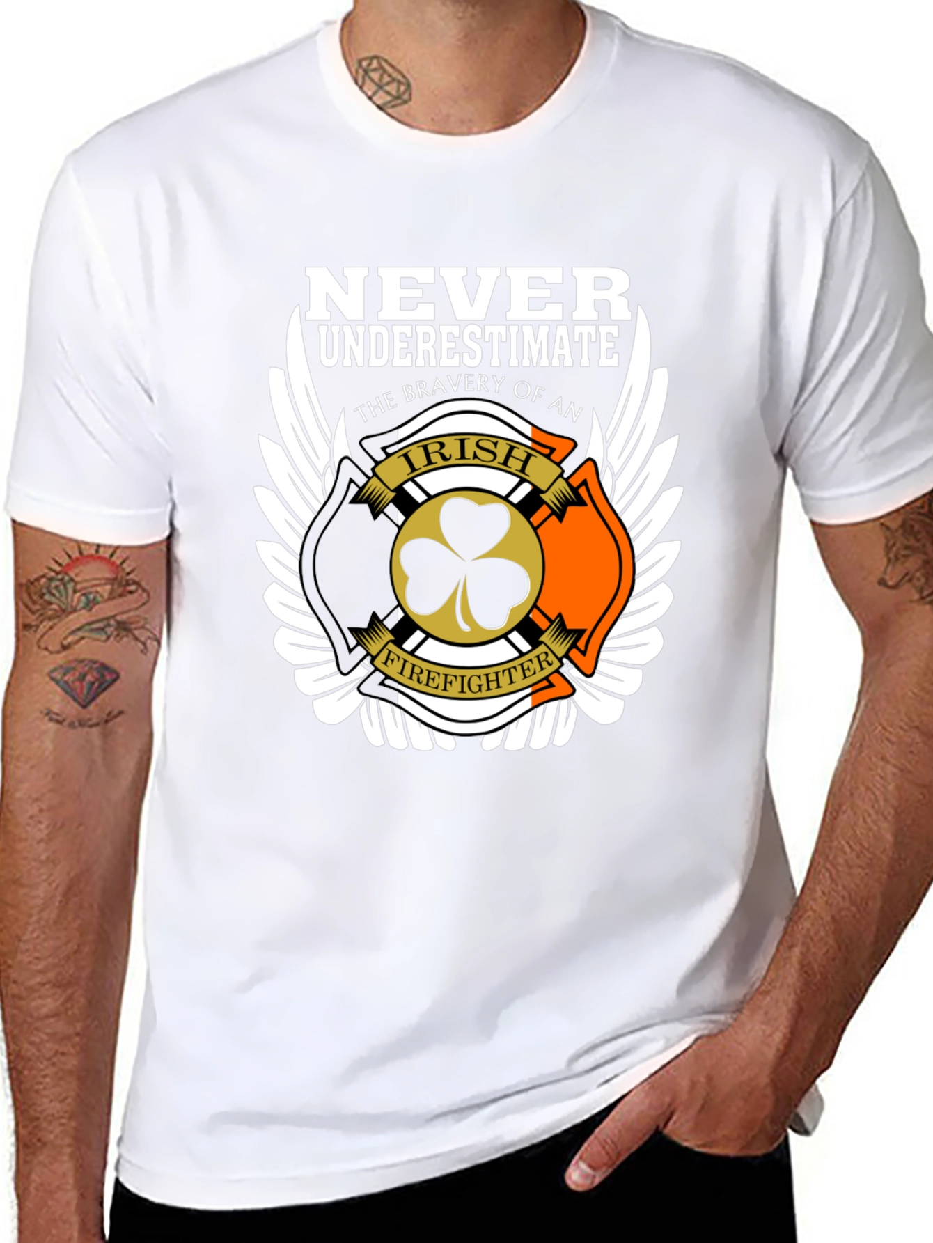 Irish Firefighter Bravery T-Shirt
