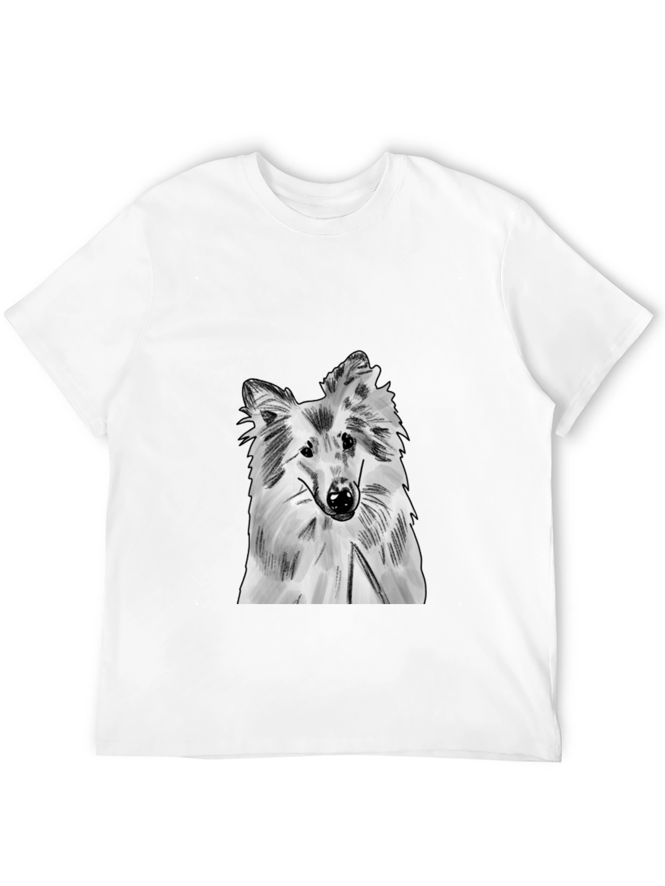 Sheltie Dog Black T-Shirt