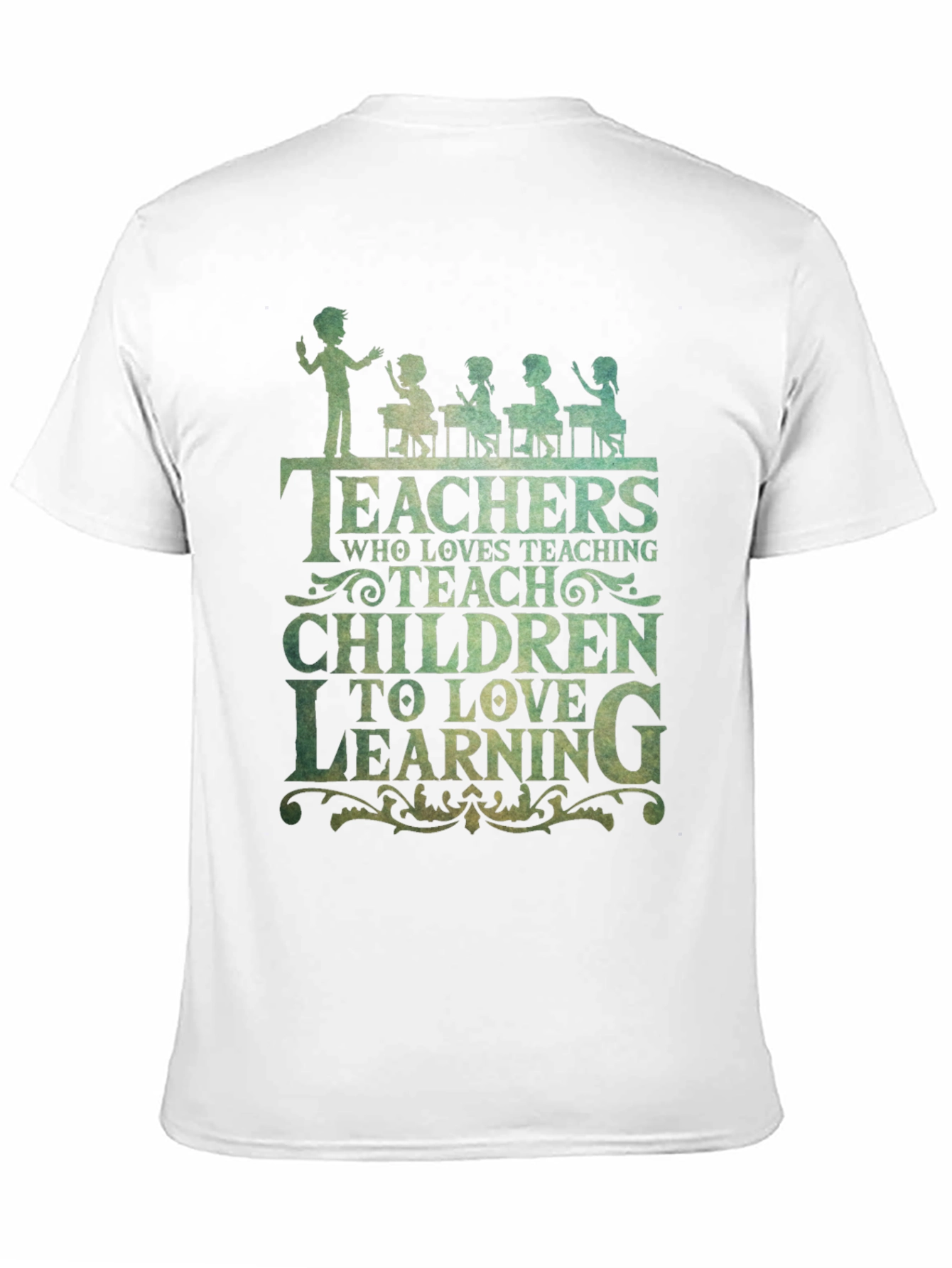 Teacher Love Teaching Graphic Tee - Black