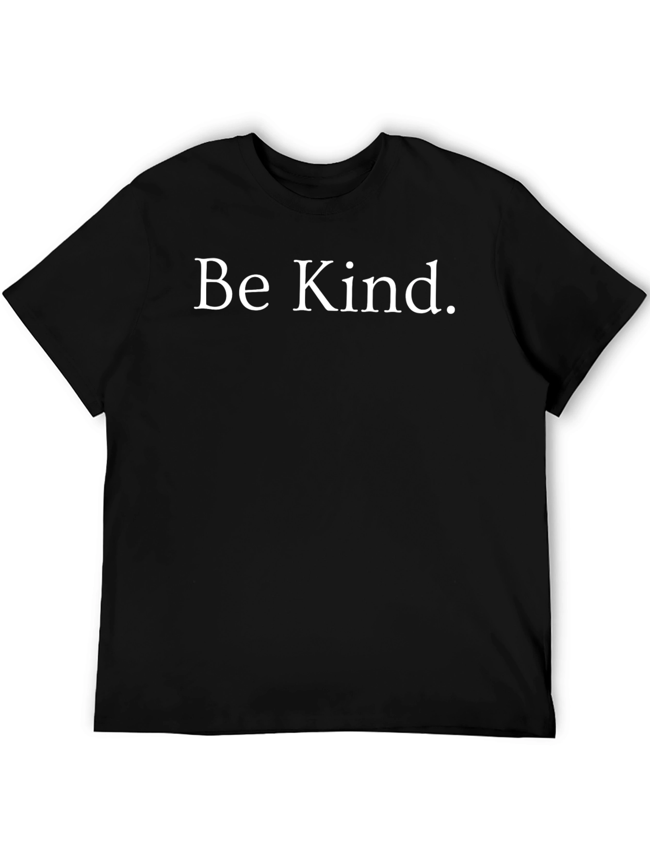 Be Kind Graphic Tee - Soft Black Cotton