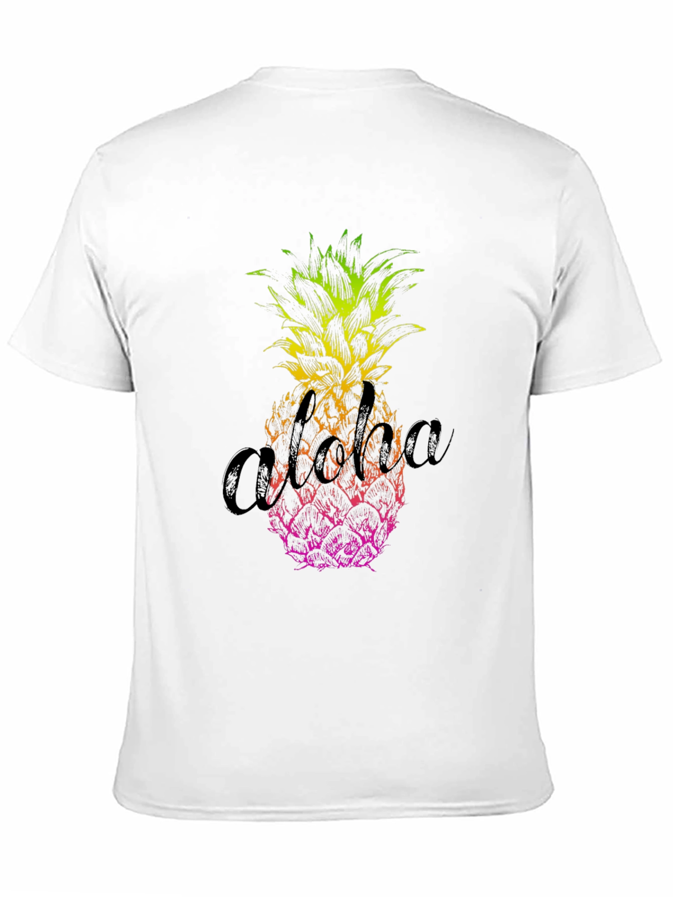 Aloha Pineapple Graphic Tee - Mens Black T-Shirt