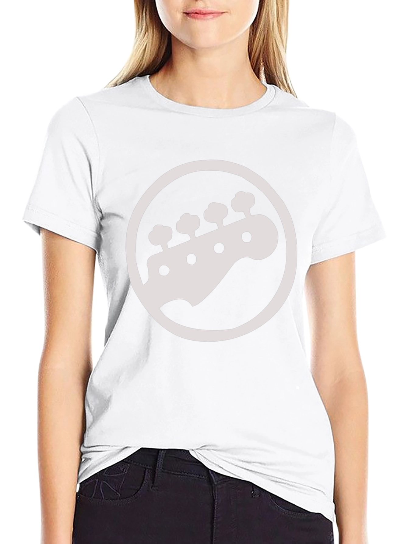 Bass Guitar Headstock T-Shirt - Musician Tee
