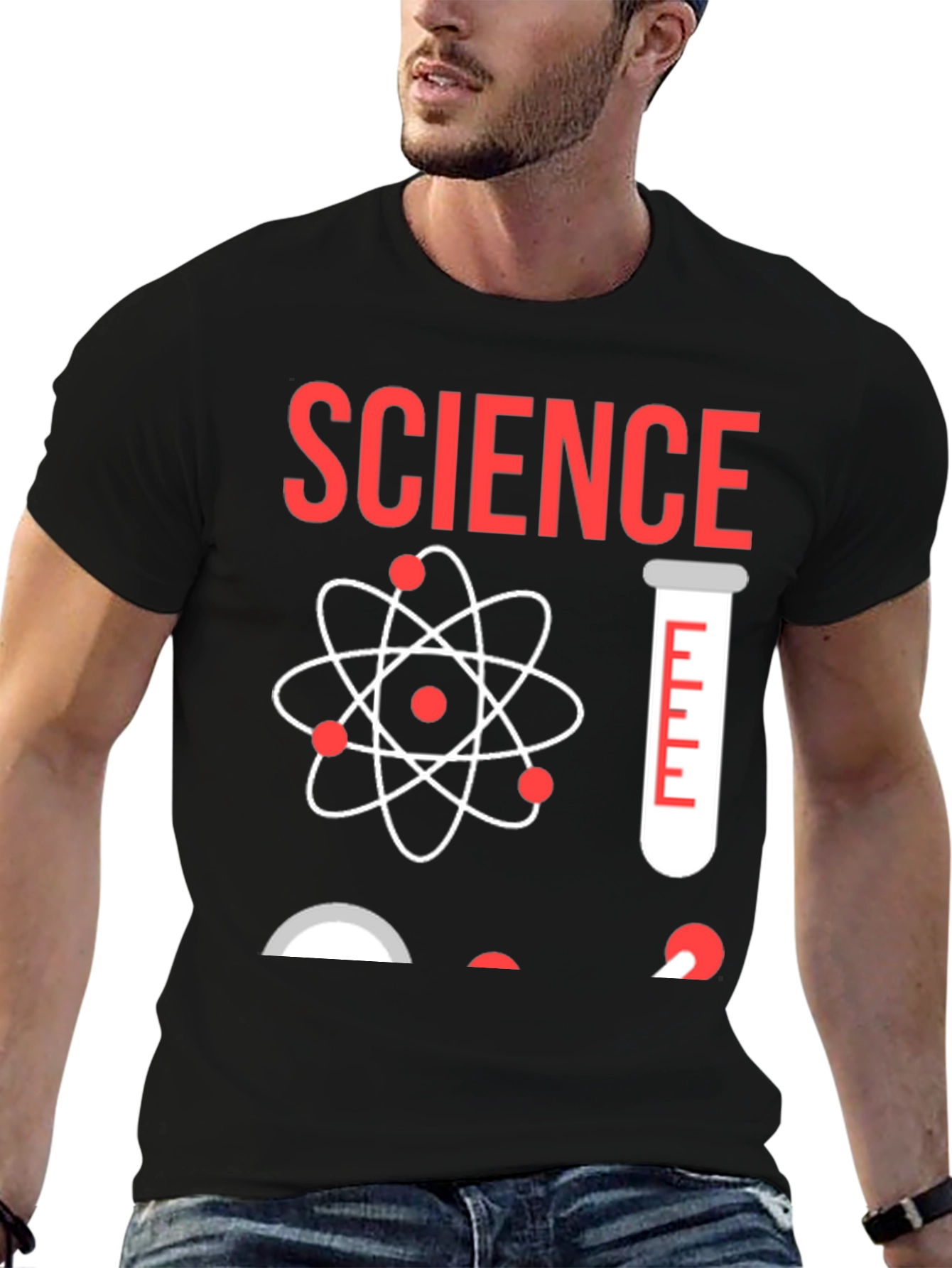 Science T-Shirt - Atom & Test Tube Design