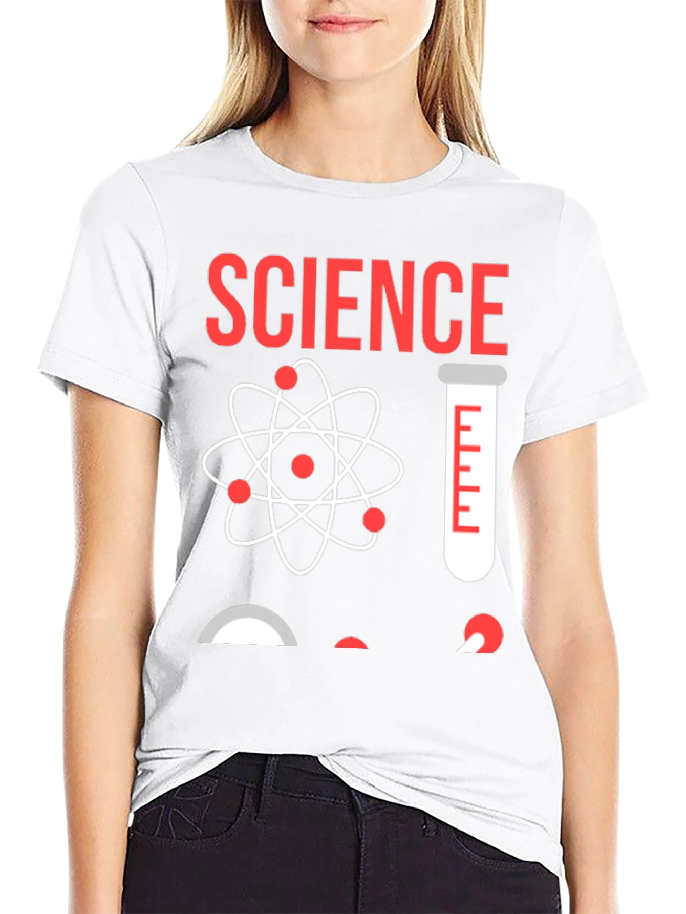 Science T-Shirt - Atom & Test Tube Design