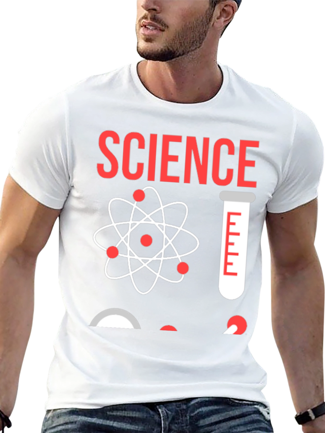 Science T-Shirt - Atom & Test Tube Design