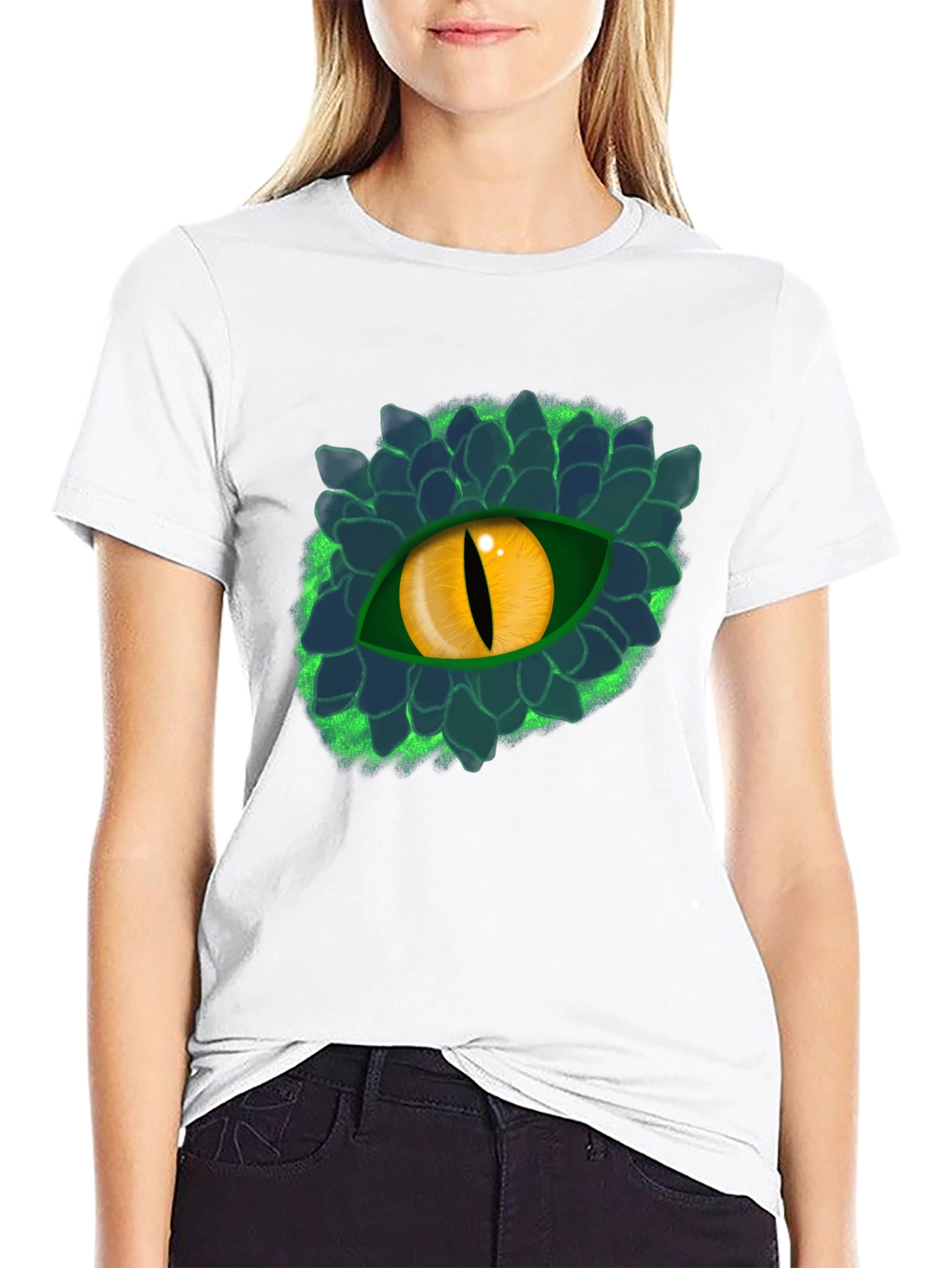 Dragon Eye Graphic Tee - Mythical Creature Shirt