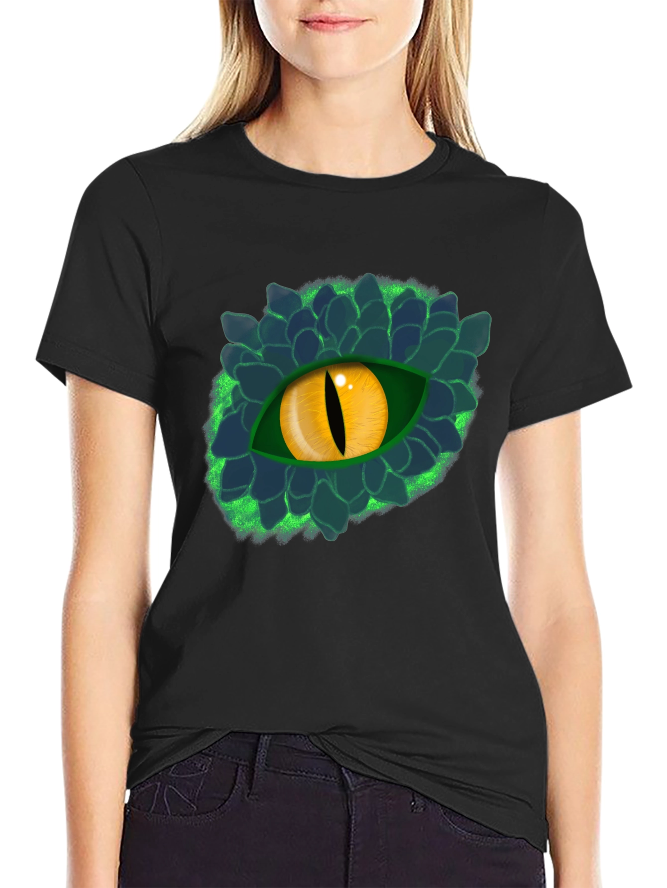 Dragon Eye Graphic Tee - Mythical Creature Shirt