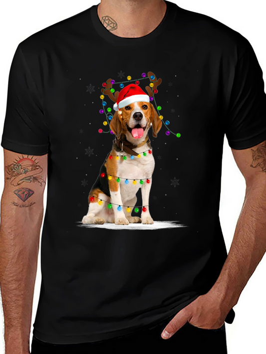 Festive Beagle Holiday T-Shirt