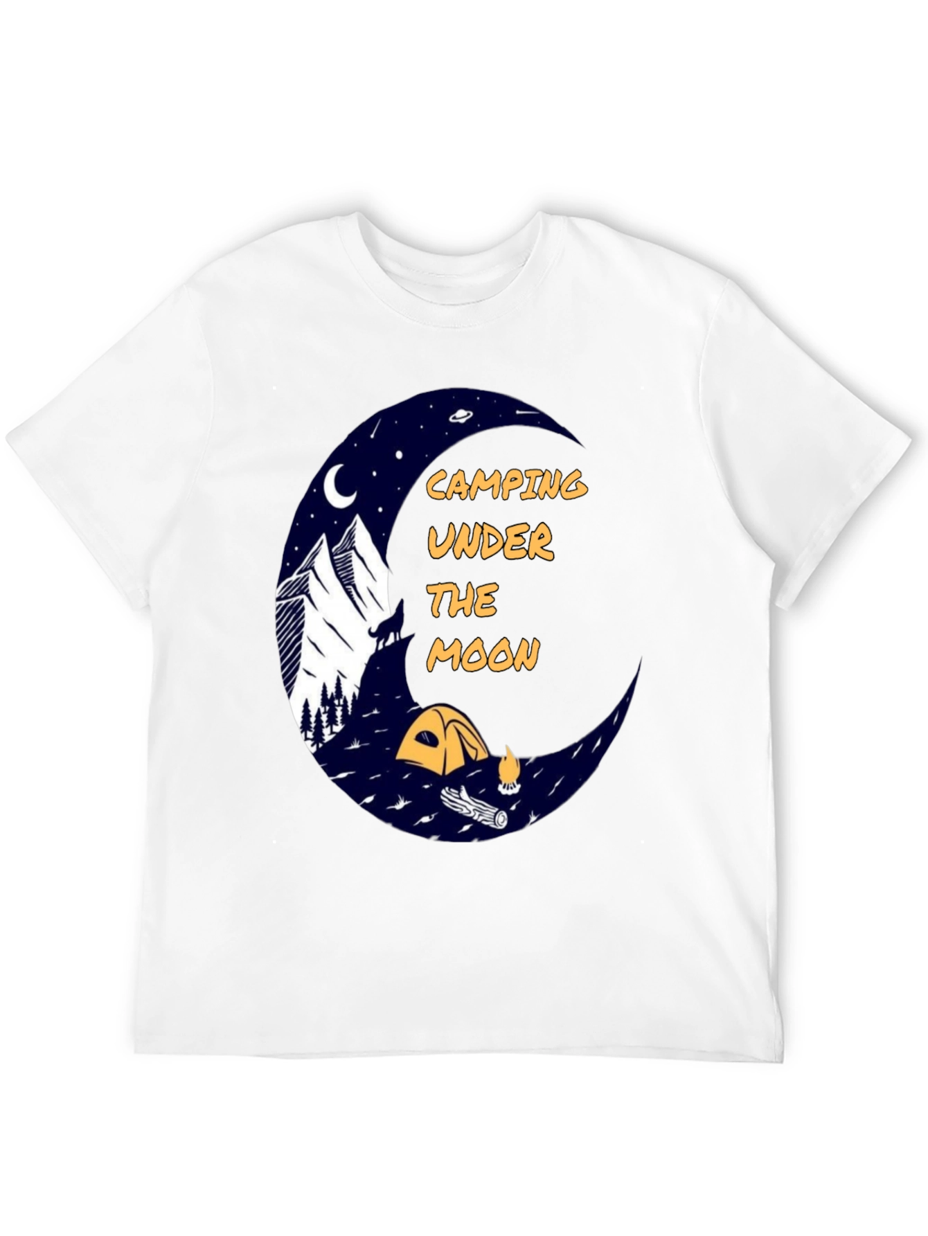 Camping Under the Moon Graphic Tee
