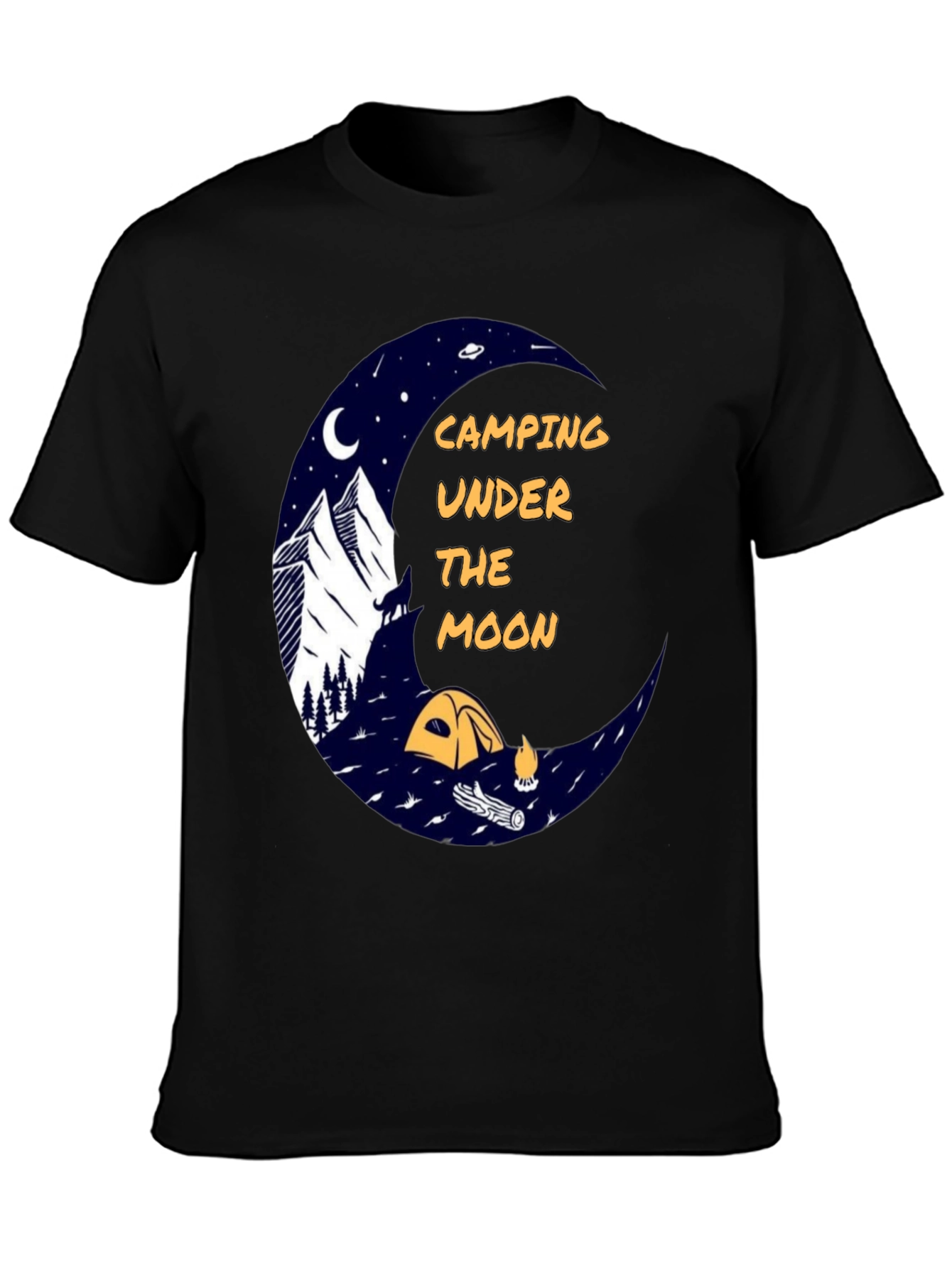 Camping Under the Moon Graphic Tee