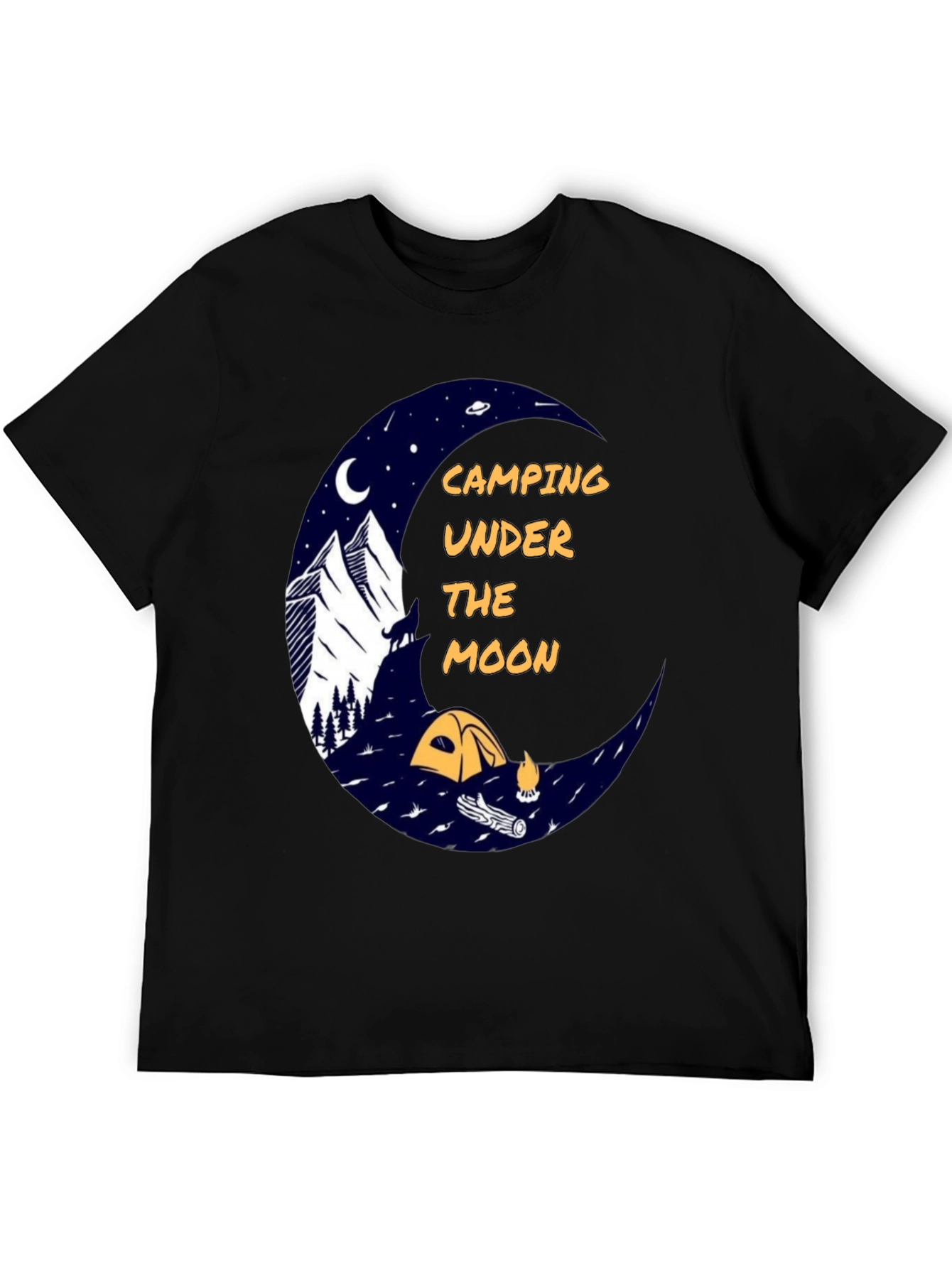 Camping Under the Moon Graphic Tee