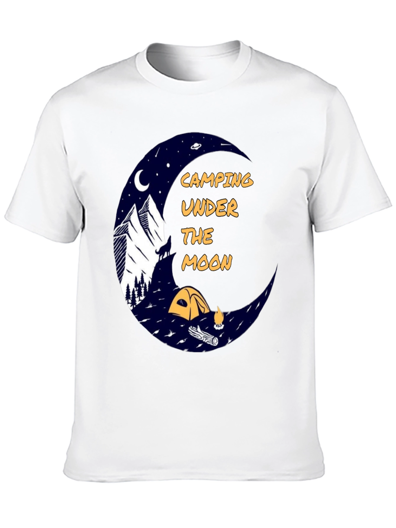 Camping Under the Moon Graphic Tee