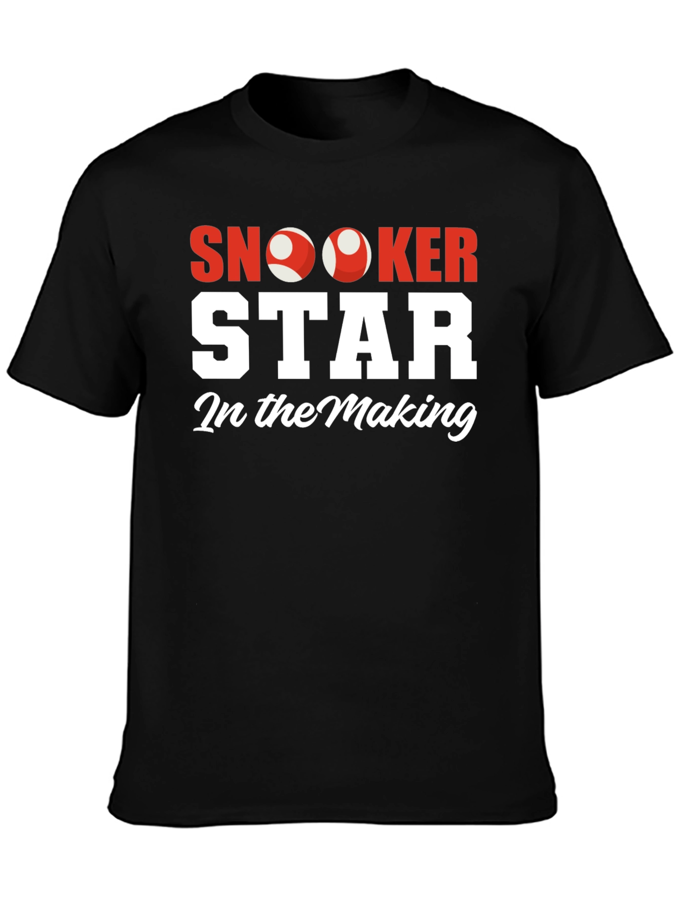 Snooker Star In The Making Black T-Shirt