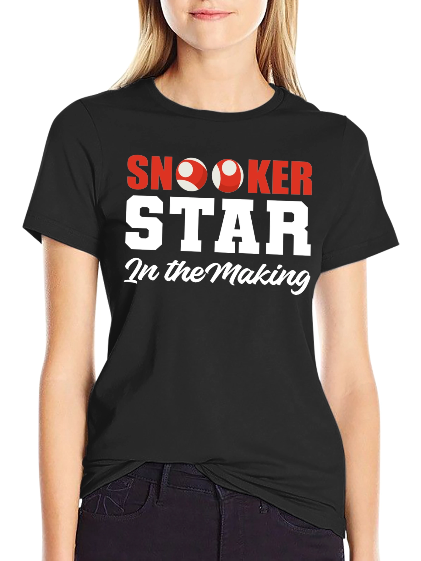 Snooker Star In The Making Black T-Shirt