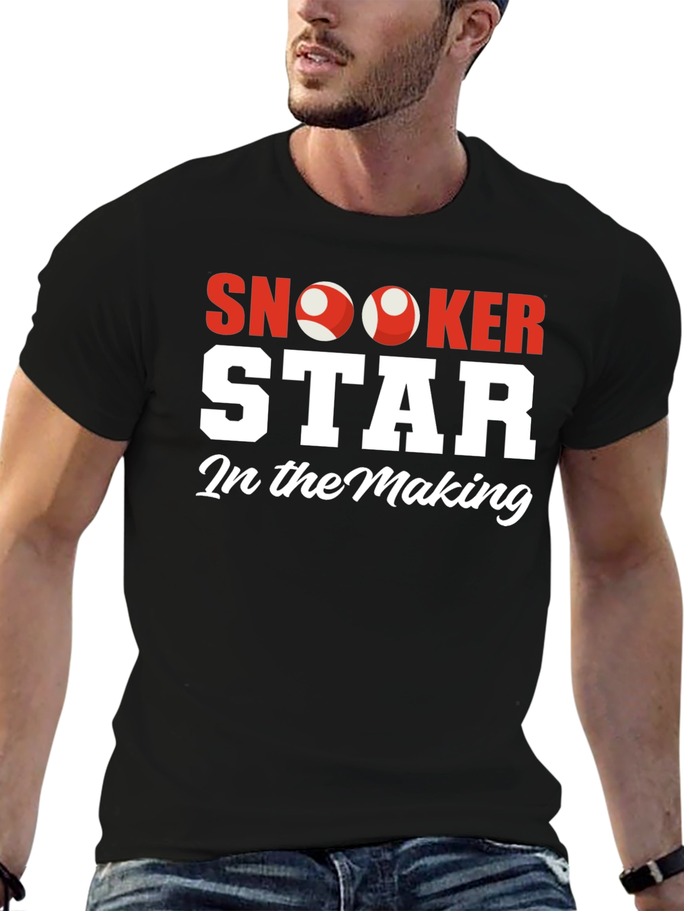 Snooker Star In The Making Black T-Shirt