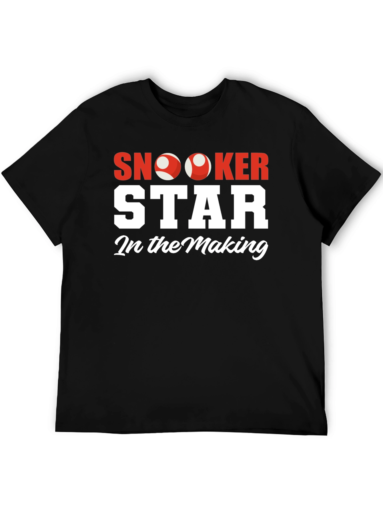 Snooker Star In The Making Black T-Shirt