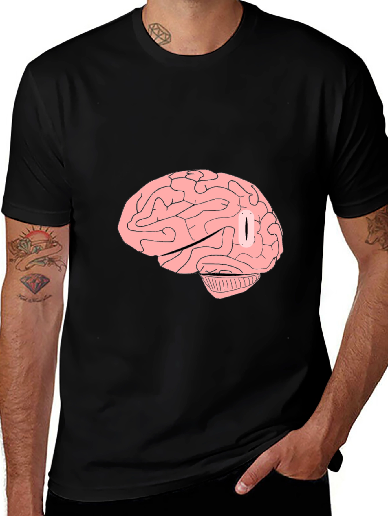 Brain Graphic Tee - Unique Style