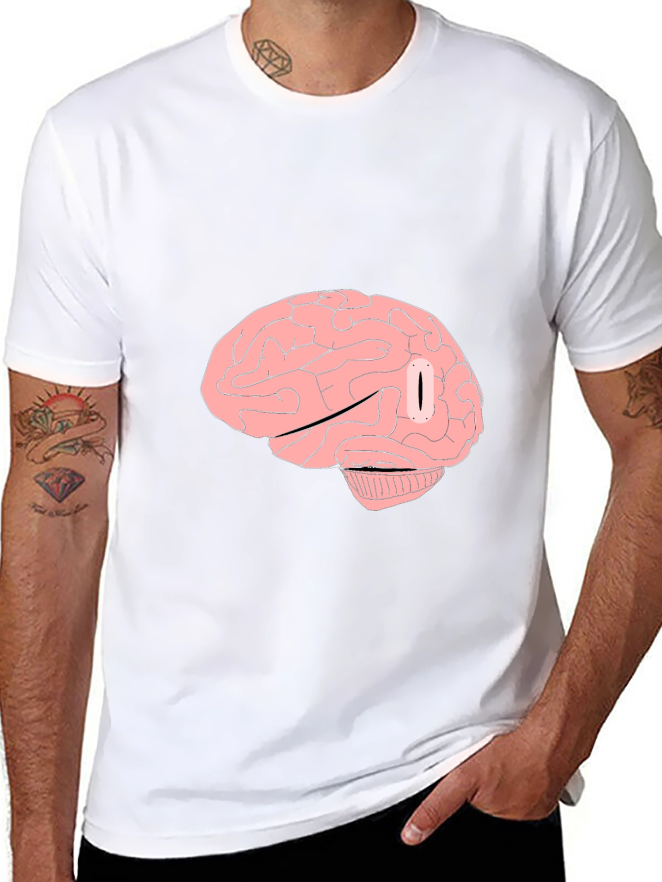 Brain Graphic Tee - Unique Style
