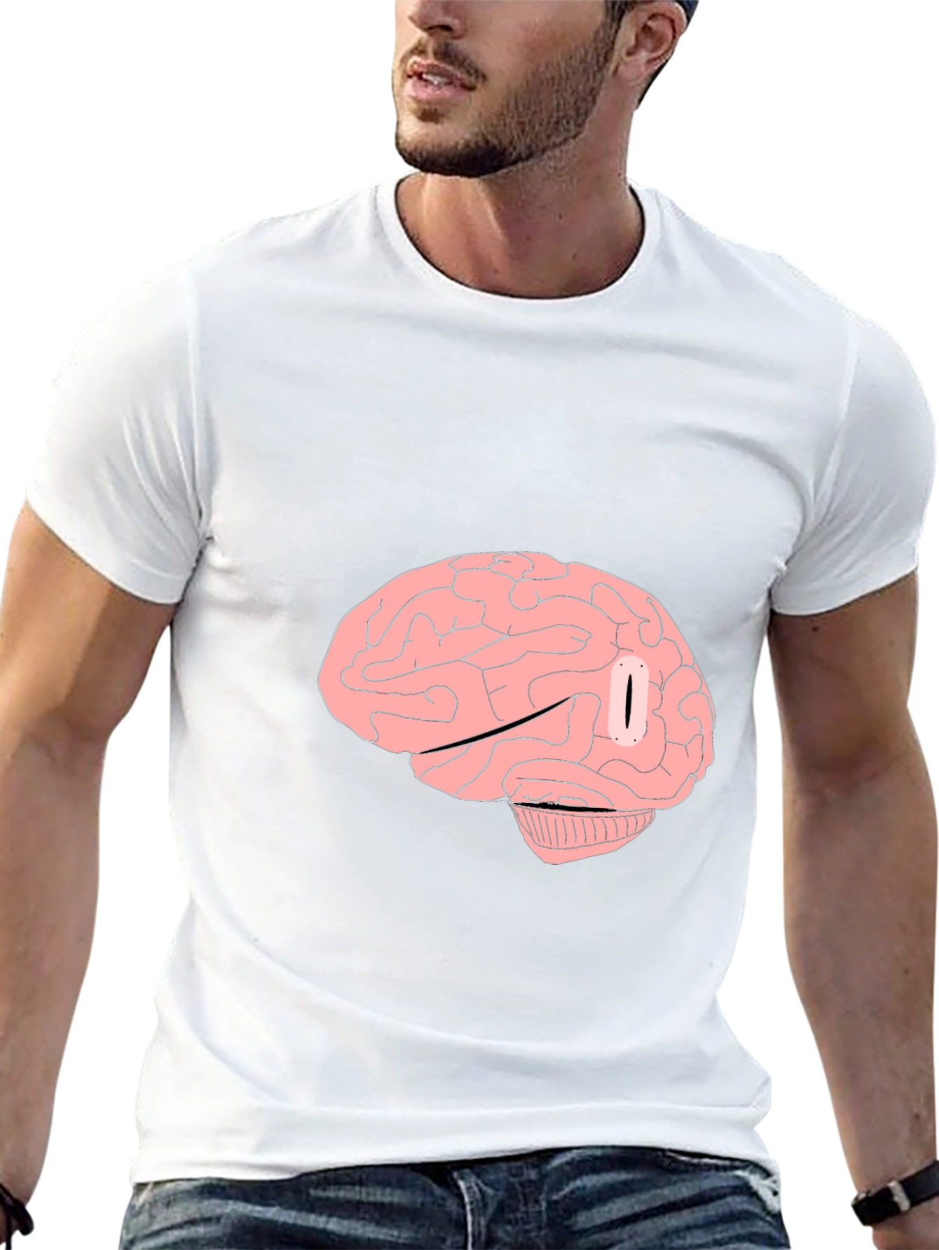 Brain Graphic Tee - Unique Style