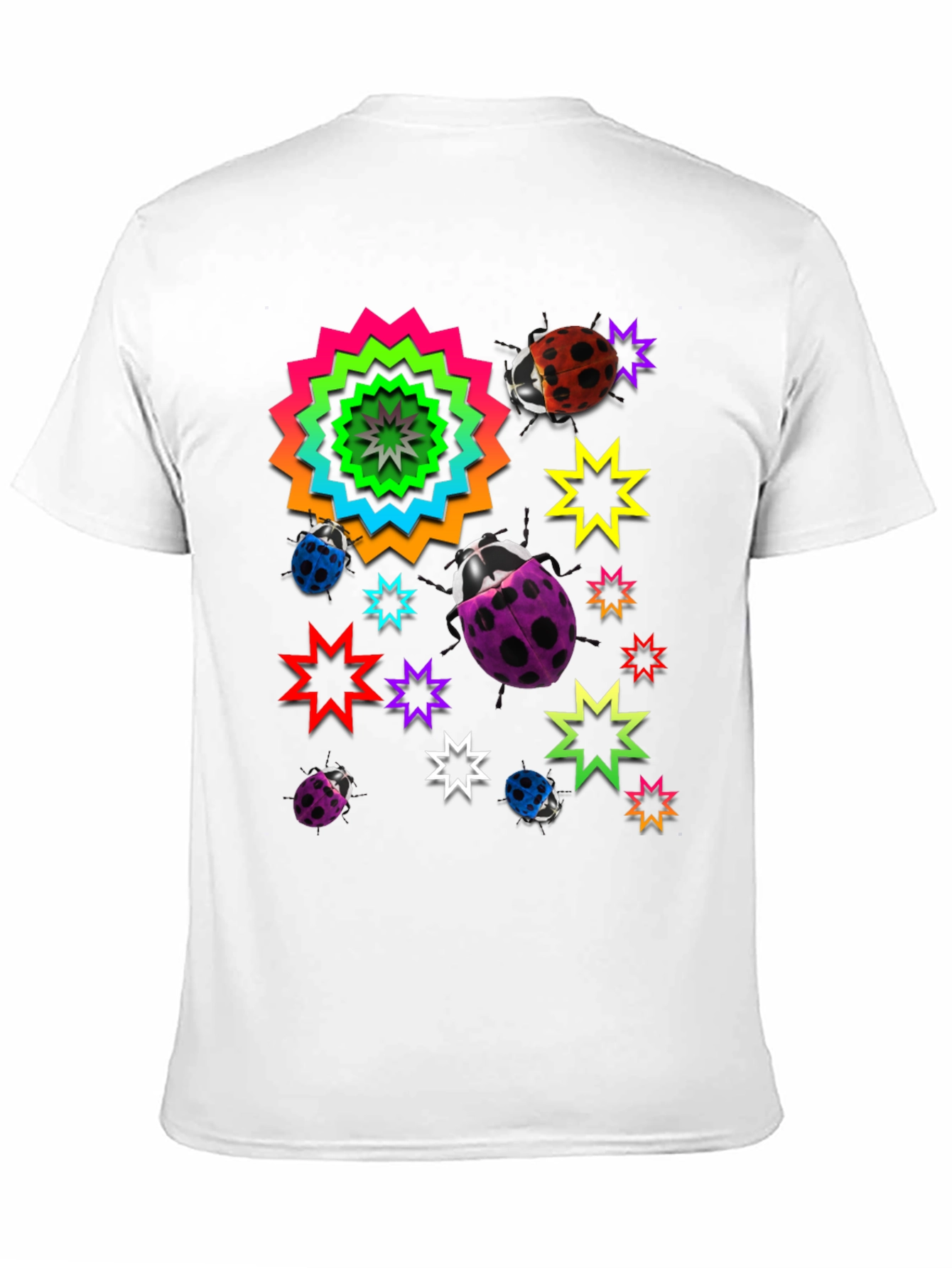 Funky Ladybug & Star Graphic Tee
