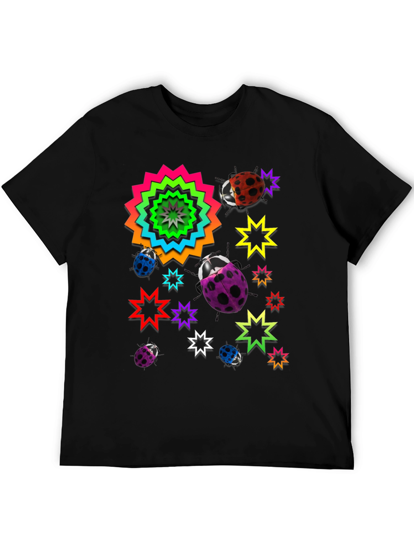 Funky Ladybug & Star Graphic Tee
