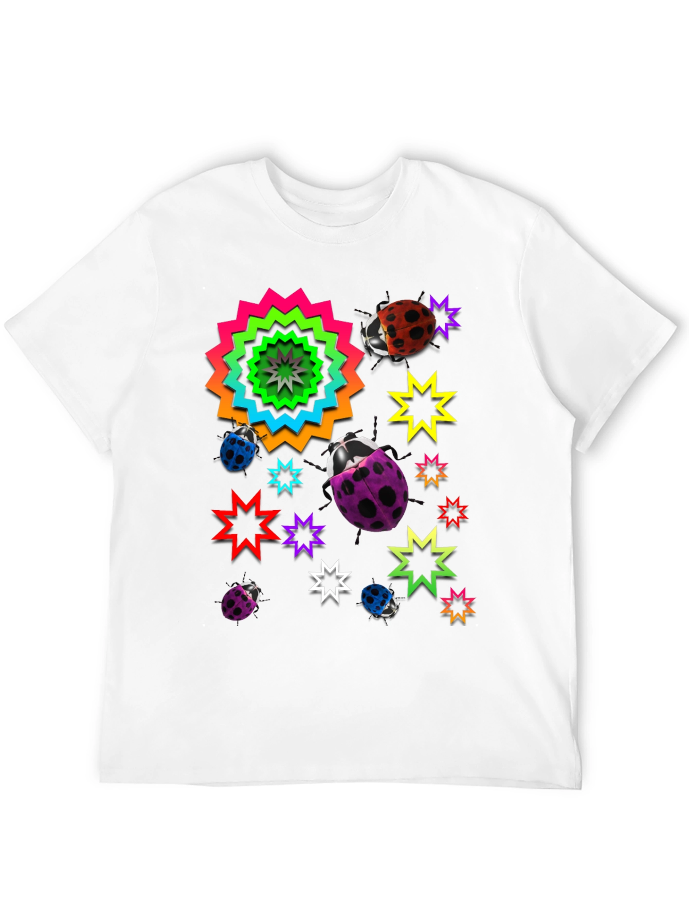 Funky Ladybug & Star Graphic Tee