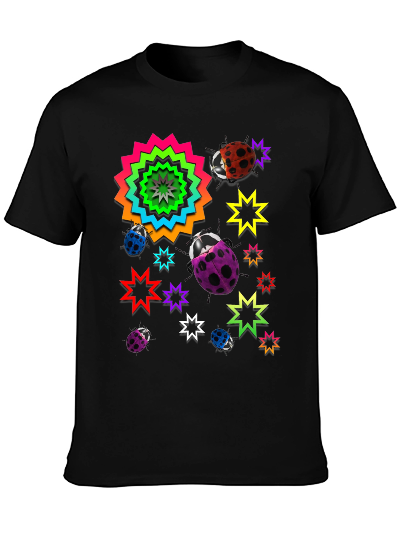 Funky Ladybug & Star Graphic Tee