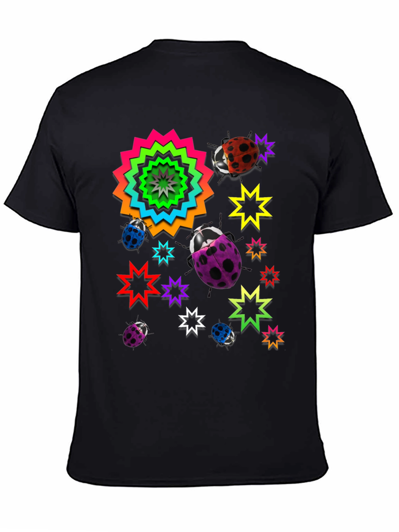 Funky Ladybug & Star Graphic Tee