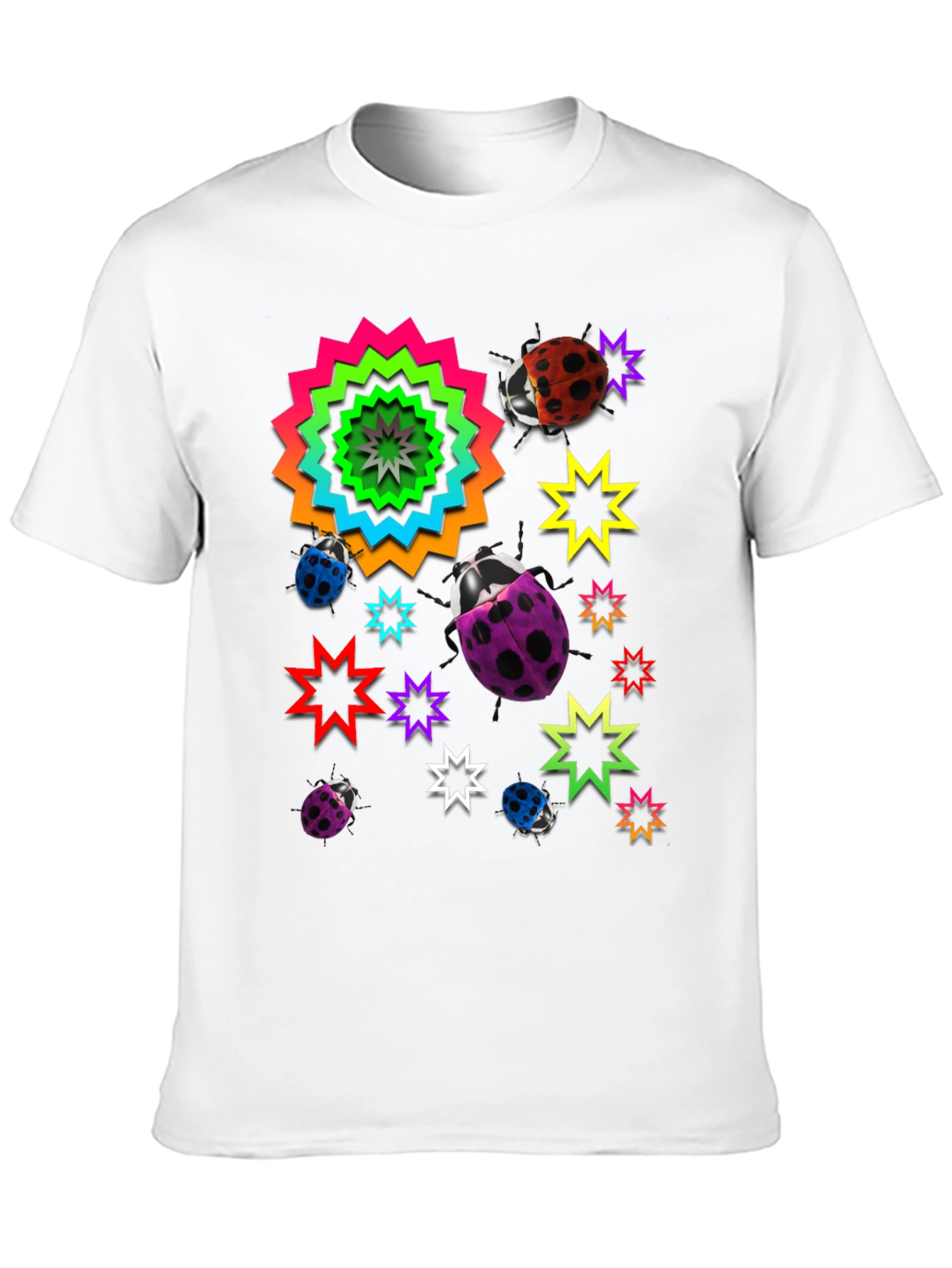 Funky Ladybug & Star Graphic Tee