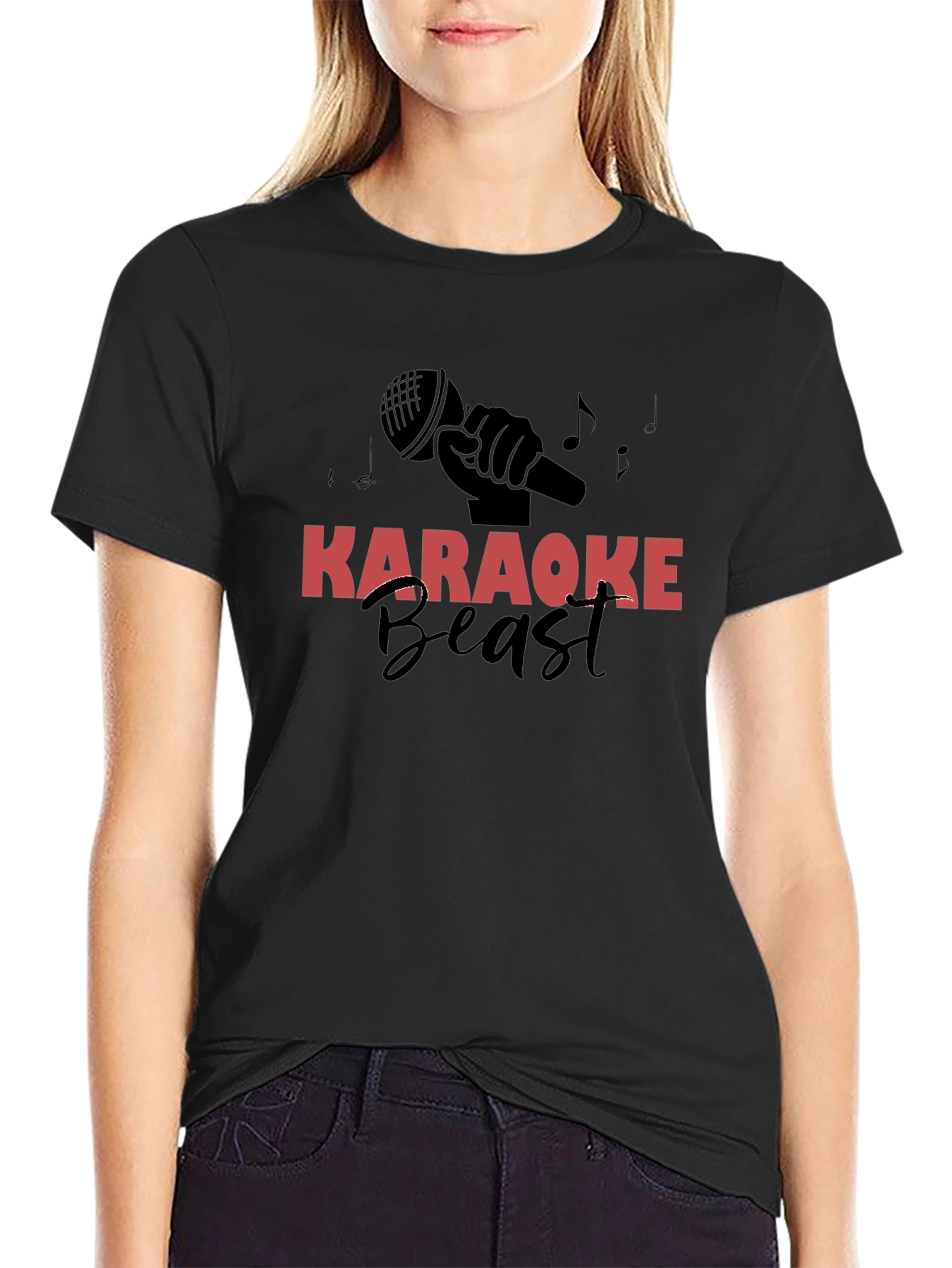 Karaoke Beast Graphic Tee - Sing Your Heart Out!