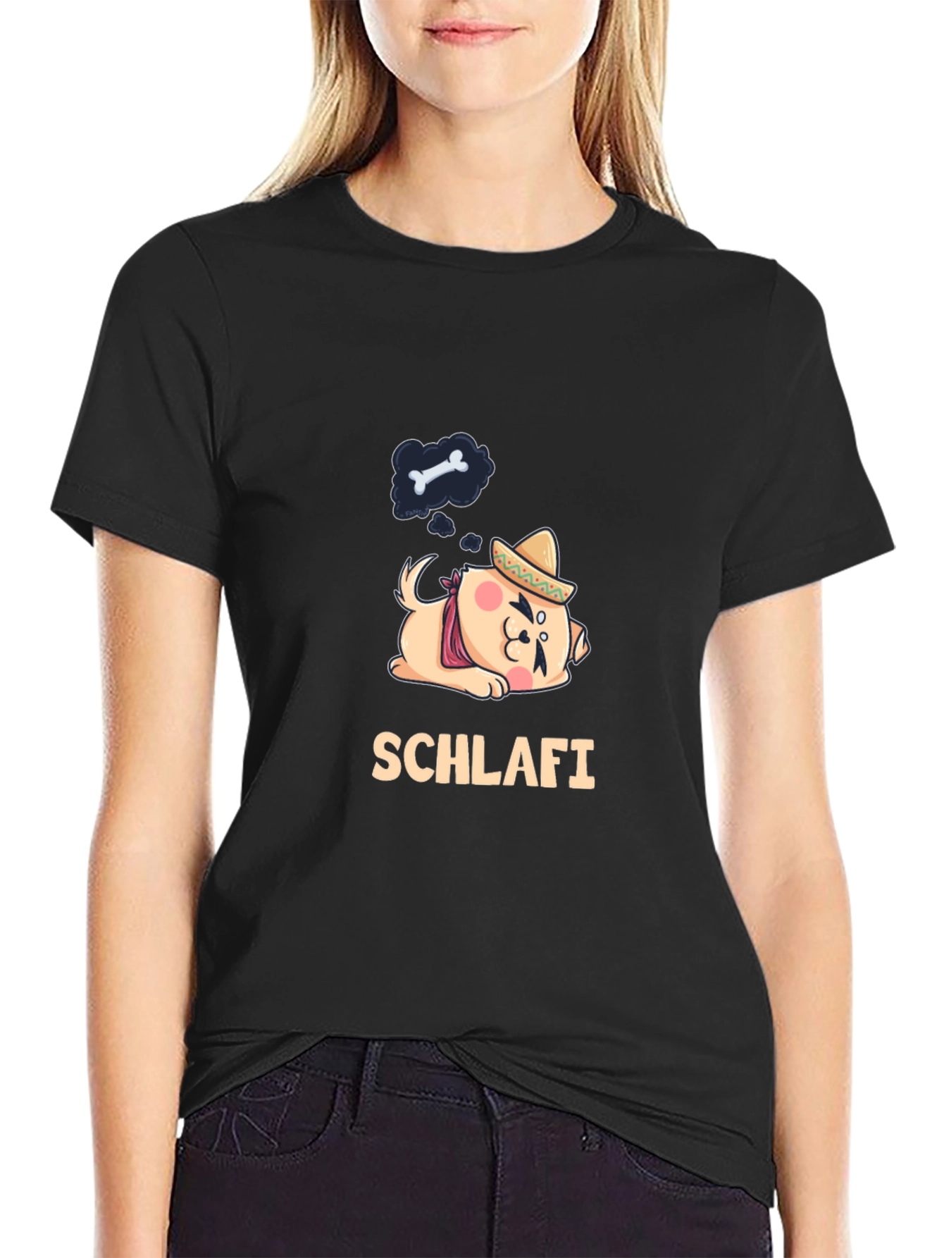 Schlafi Dog T-Shirt - Dream of Bones!