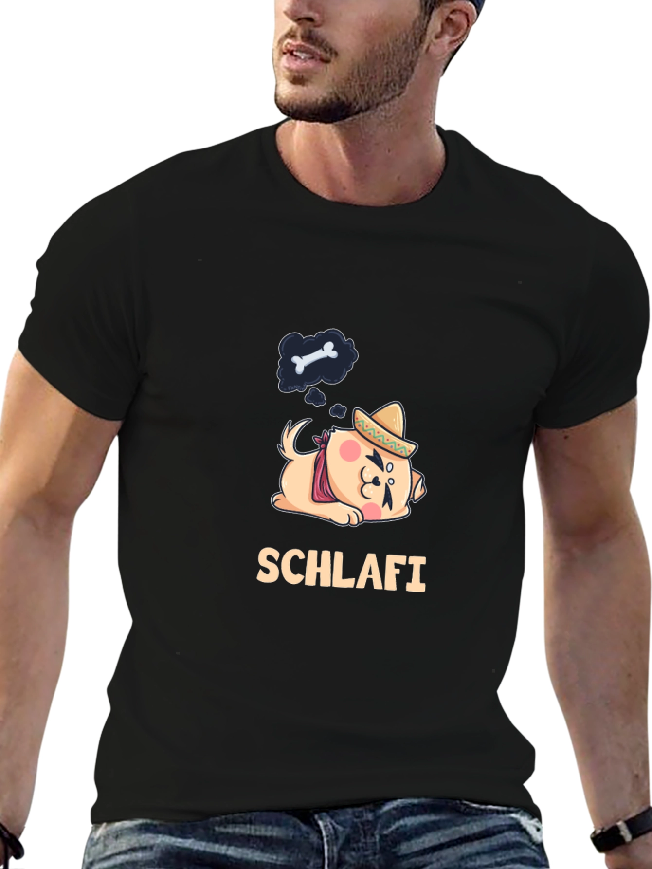 Schlafi Dog T-Shirt - Dream of Bones!