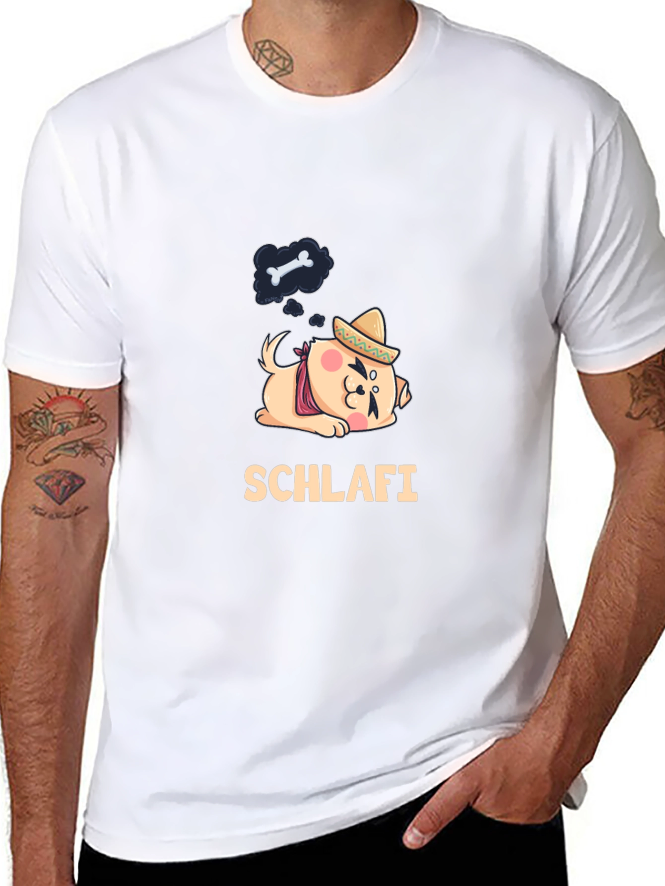 Schlafi Dog T-Shirt - Dream of Bones!