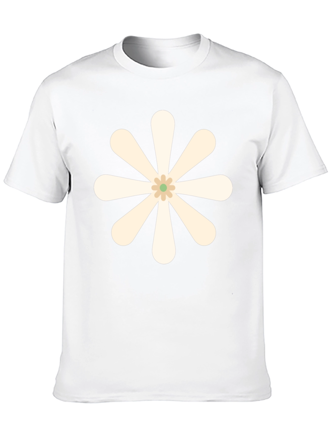 Retro Flower Graphic Black T-Shirt