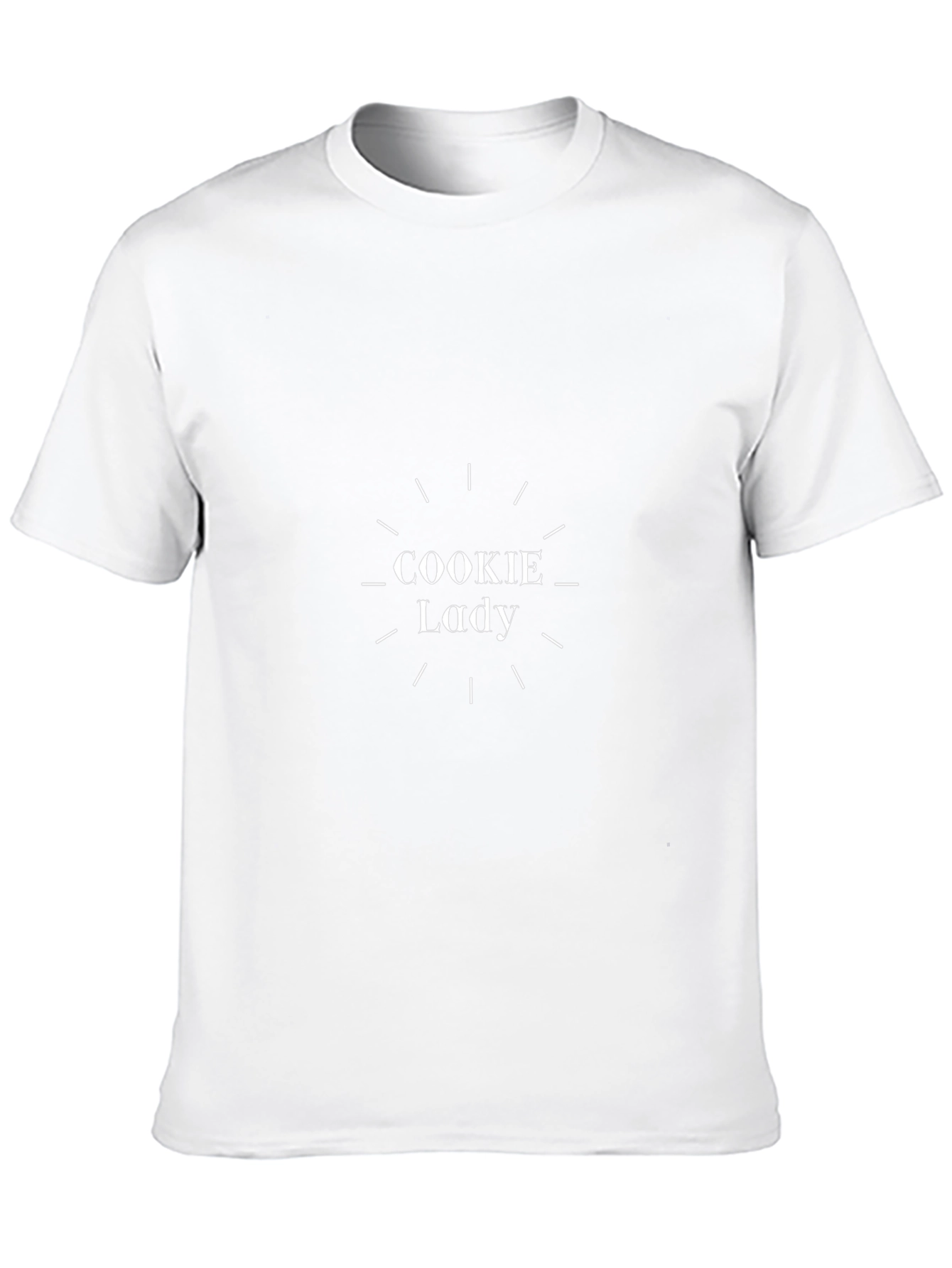 Cookie Lady Graphic Tee - Black Cotton Blend