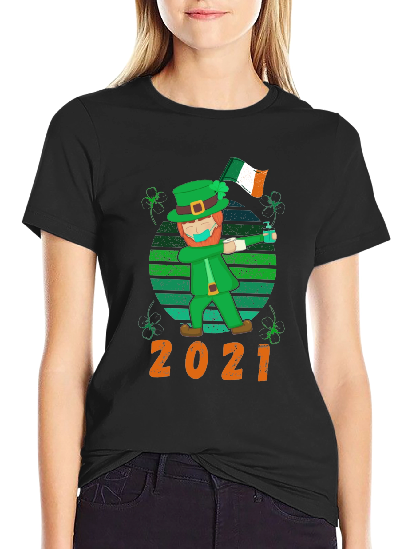 St. Patricks Day 2021 Leprechaun Dab T-Shirt
