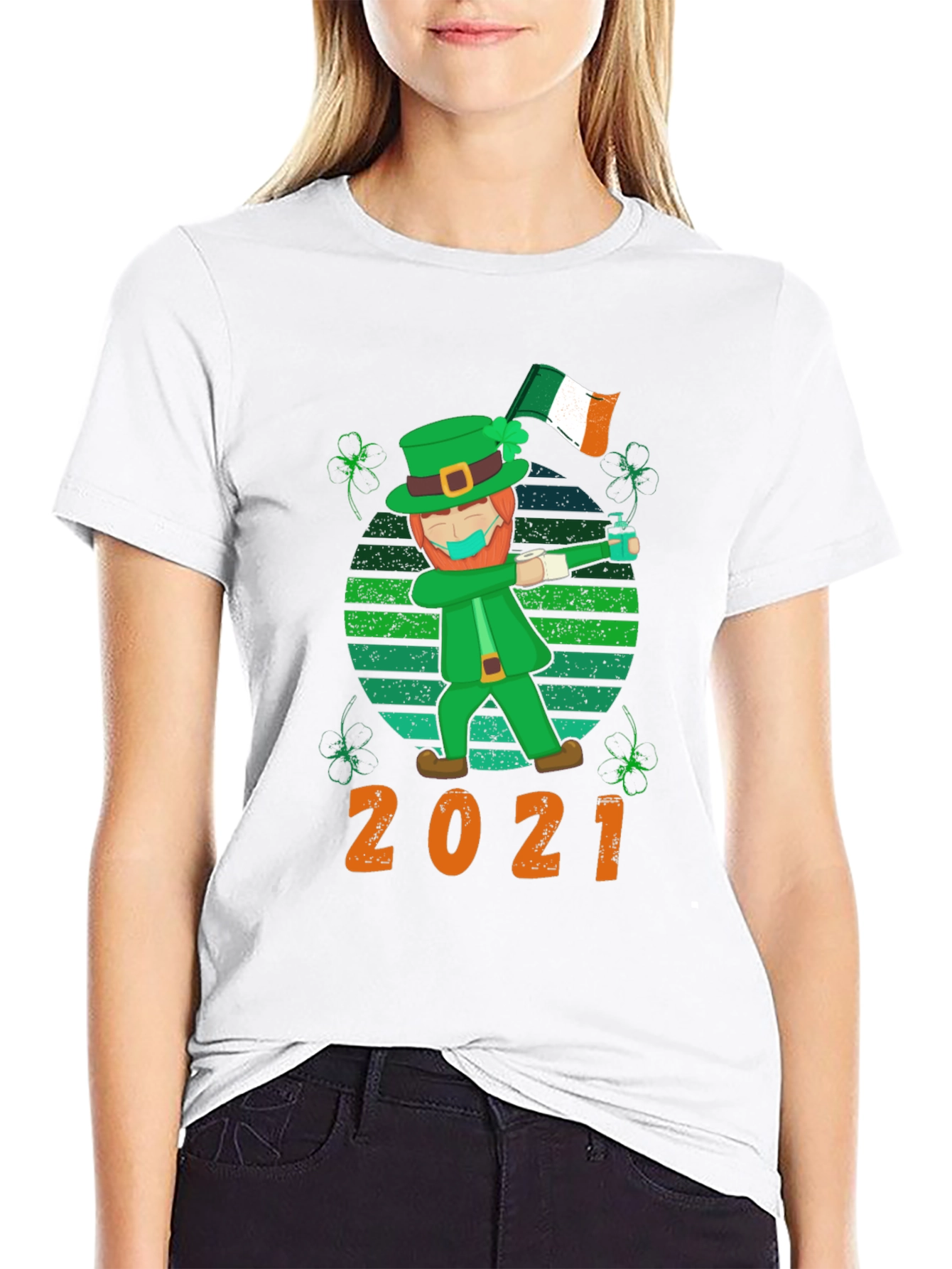 St. Patricks Day 2021 Leprechaun Dab T-Shirt