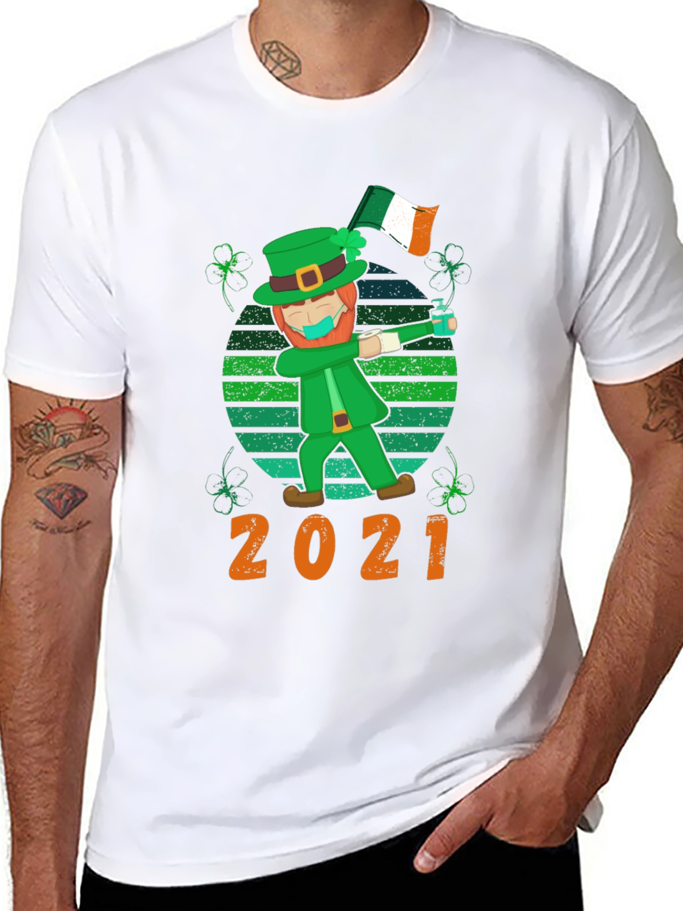 St. Patricks Day 2021 Leprechaun Dab T-Shirt
