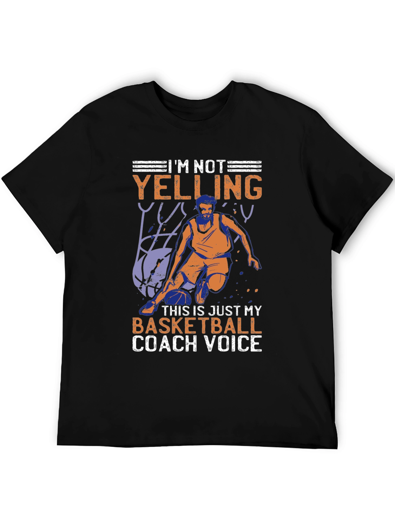 Basketball Coach Voice Graphic T-Shirt