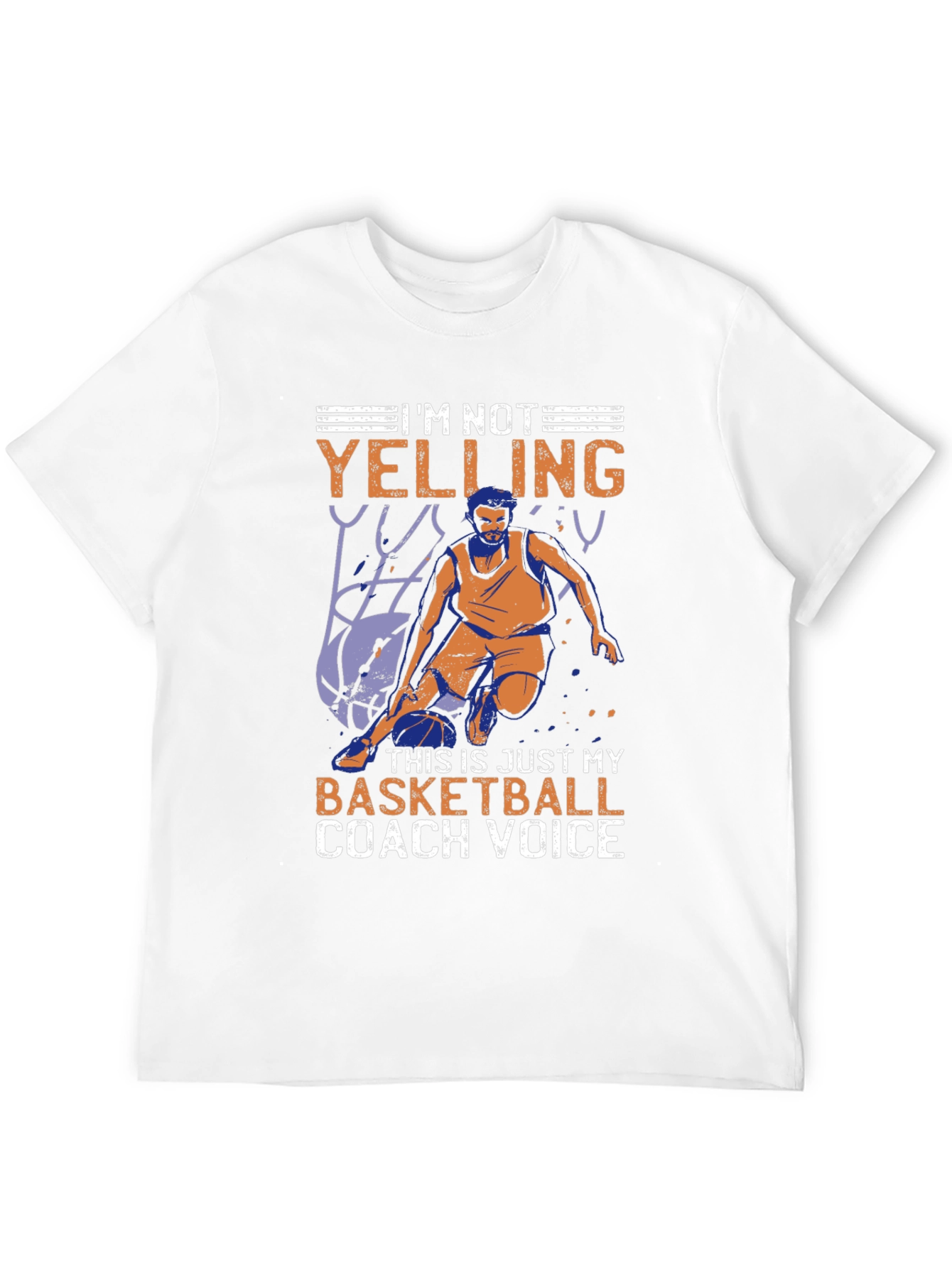 Basketball Coach Voice Graphic T-Shirt