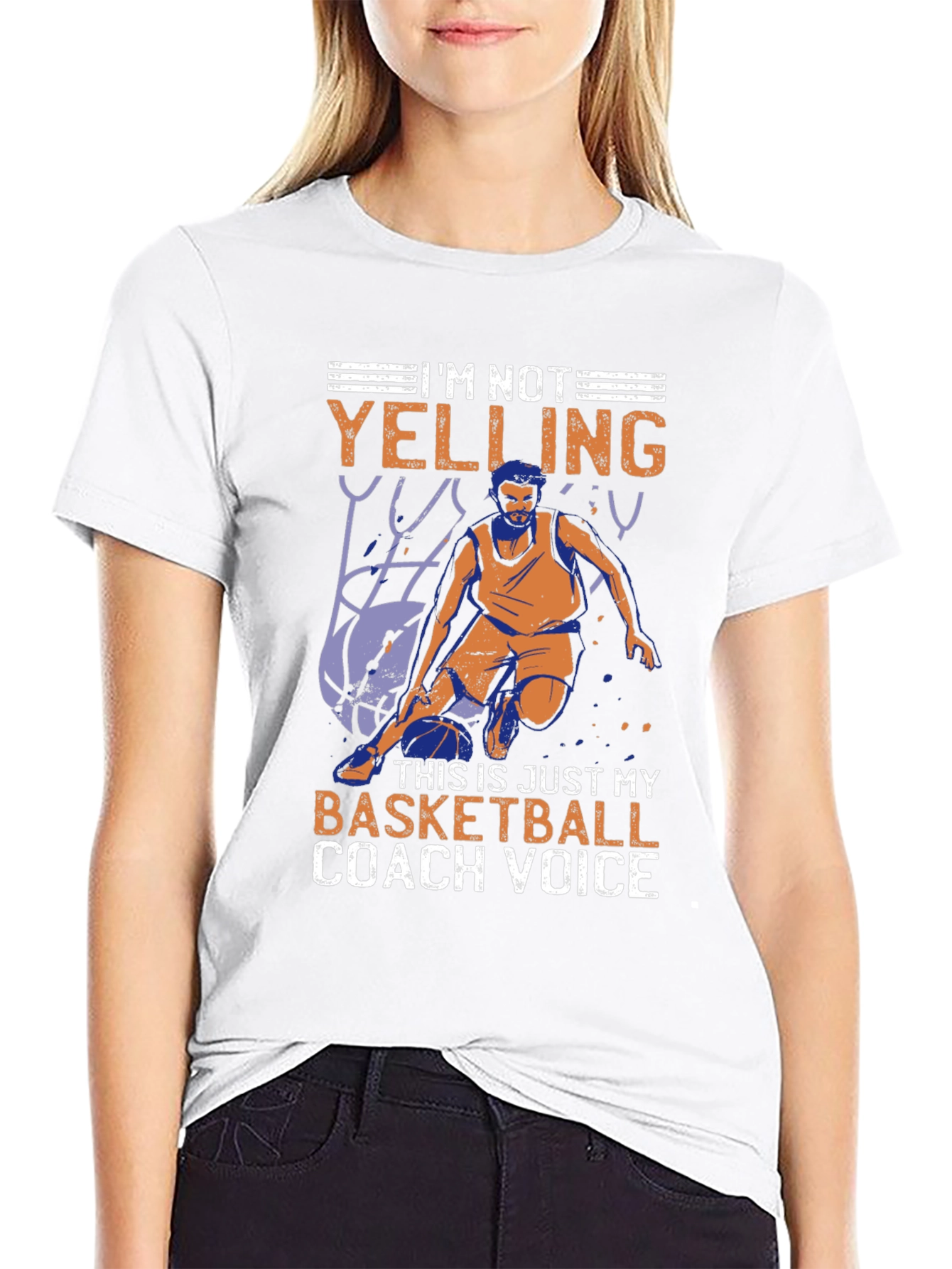 Basketball Coach Voice Graphic T-Shirt