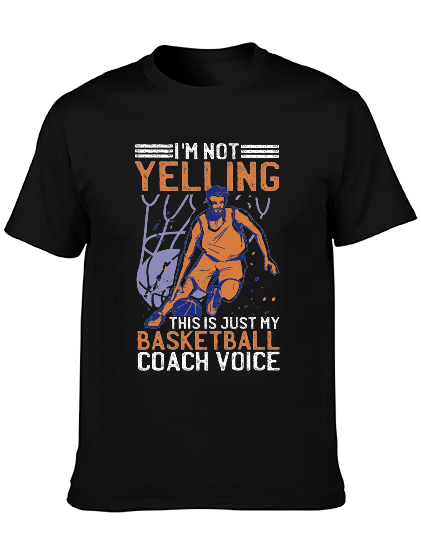 Basketball Coach Voice Graphic T-Shirt
