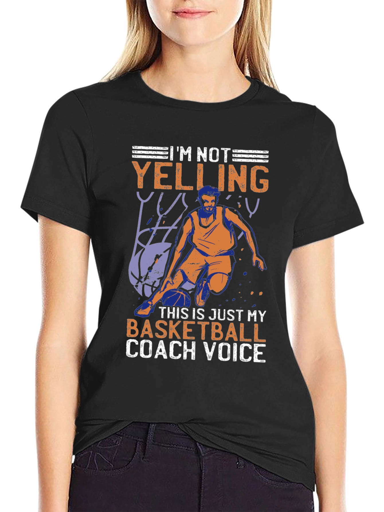 Basketball Coach Voice Graphic T-Shirt