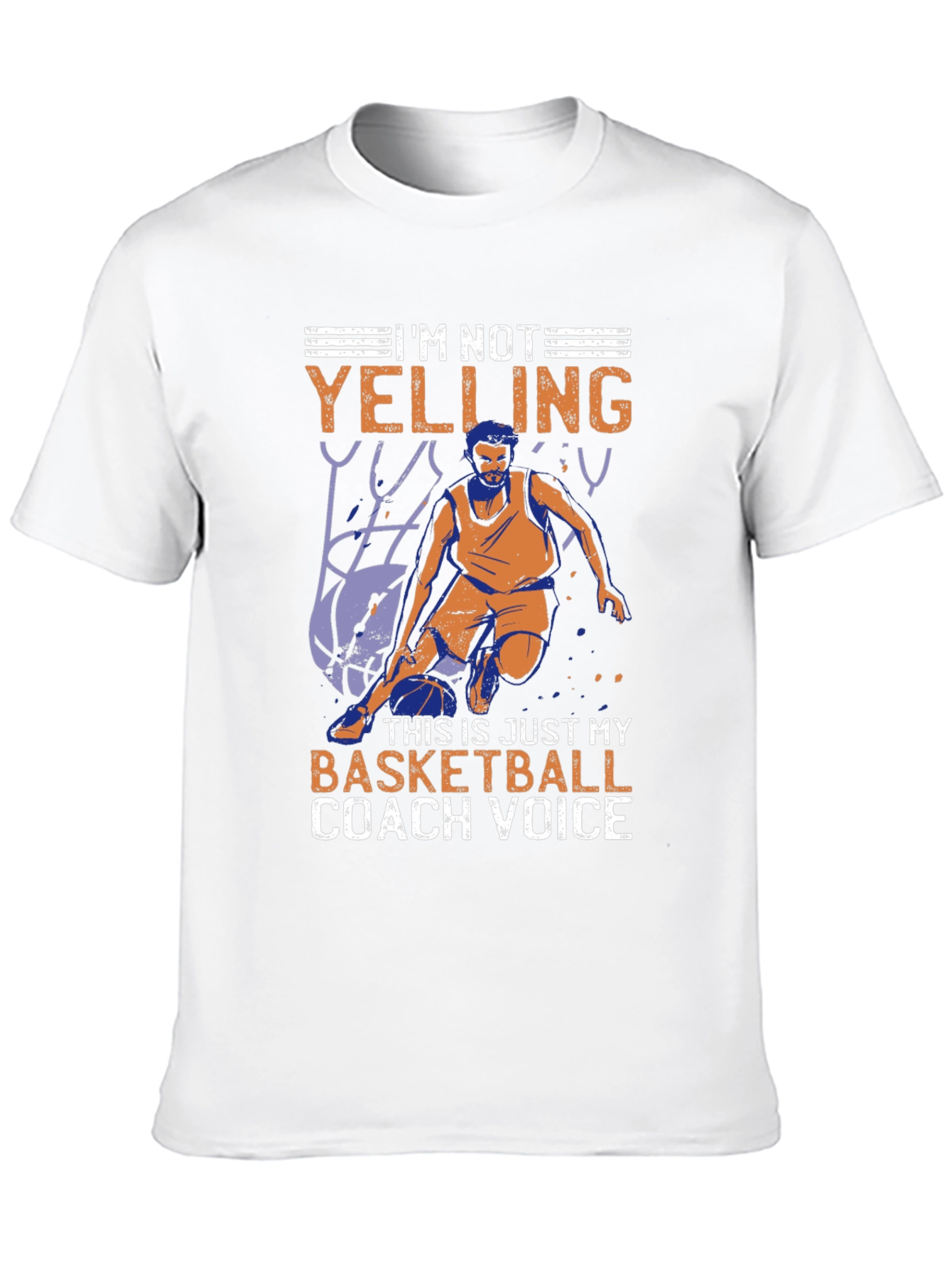 Basketball Coach Voice Graphic T-Shirt