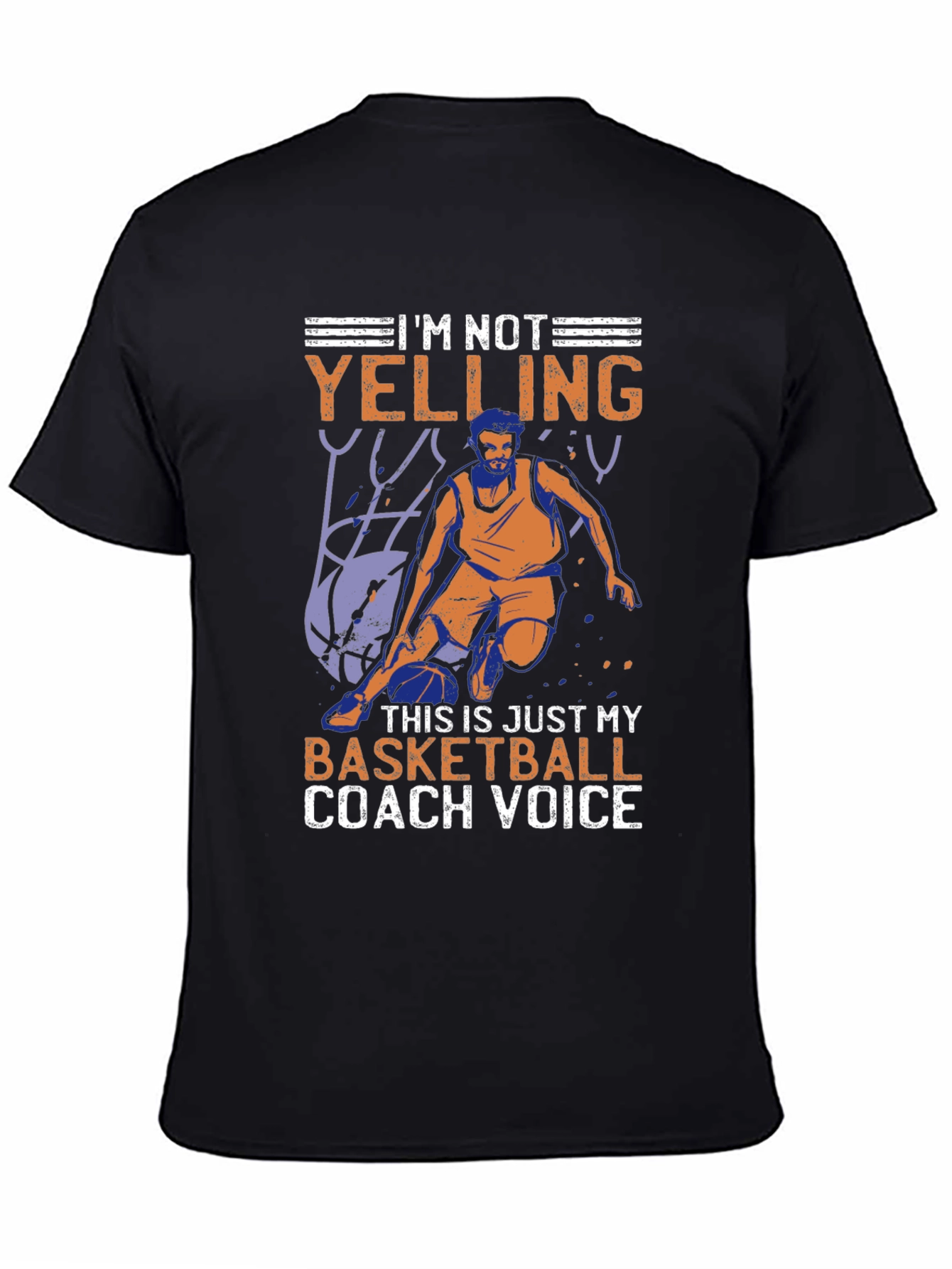 Basketball Coach Voice Graphic T-Shirt
