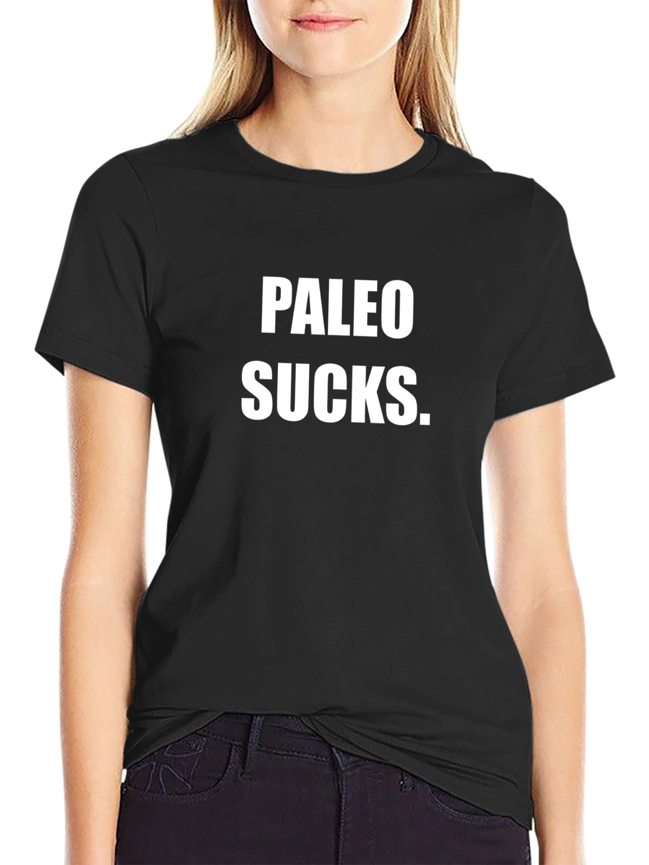 Paleo Sucks T-Shirt - Funny Diet Humor Tee