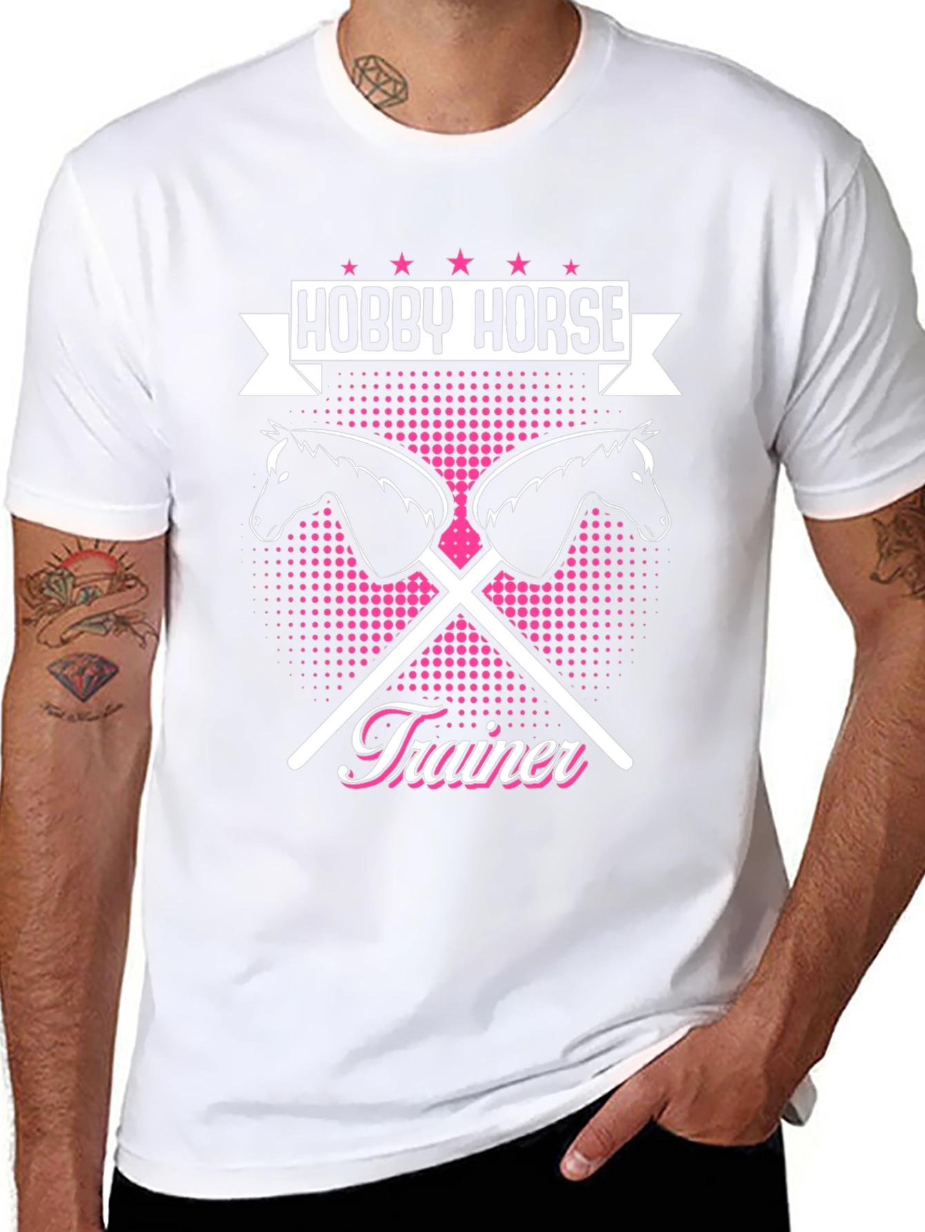 Hobby Horse Trainer T-Shirt - Equestrian Fun