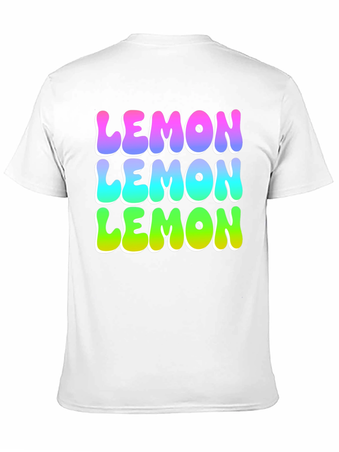 Lemon Graphic Tee - Funky Fruit Design Black T-Shirt