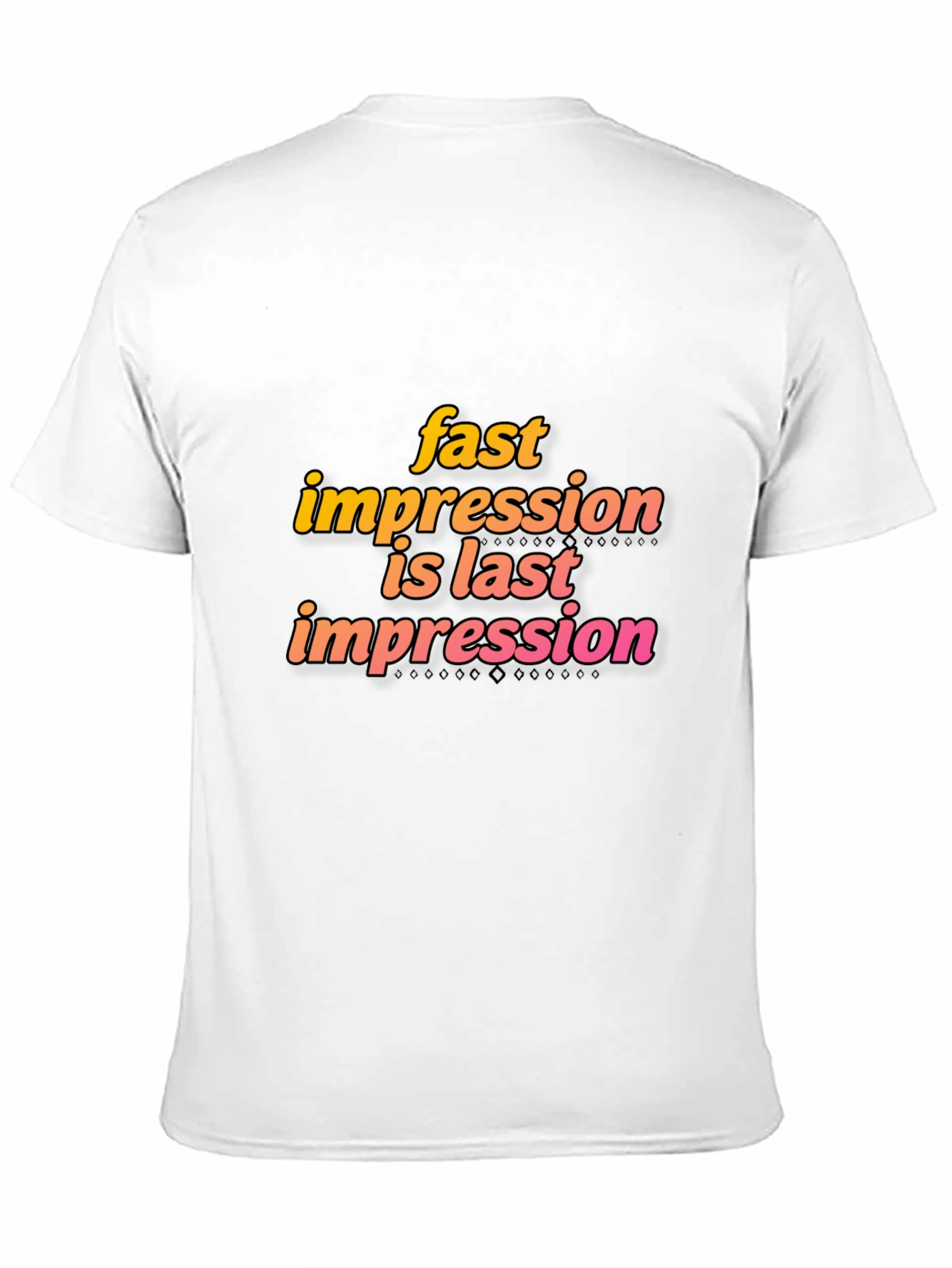 Fast Impression Tee - Stylish Black Cotton Blend T-Shirt