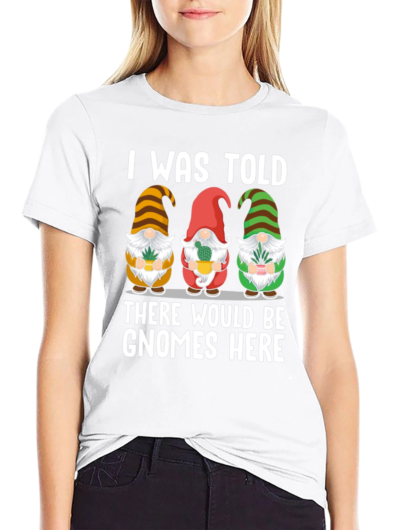 Gnome Here T-Shirt - Funny Garden Lover Tee